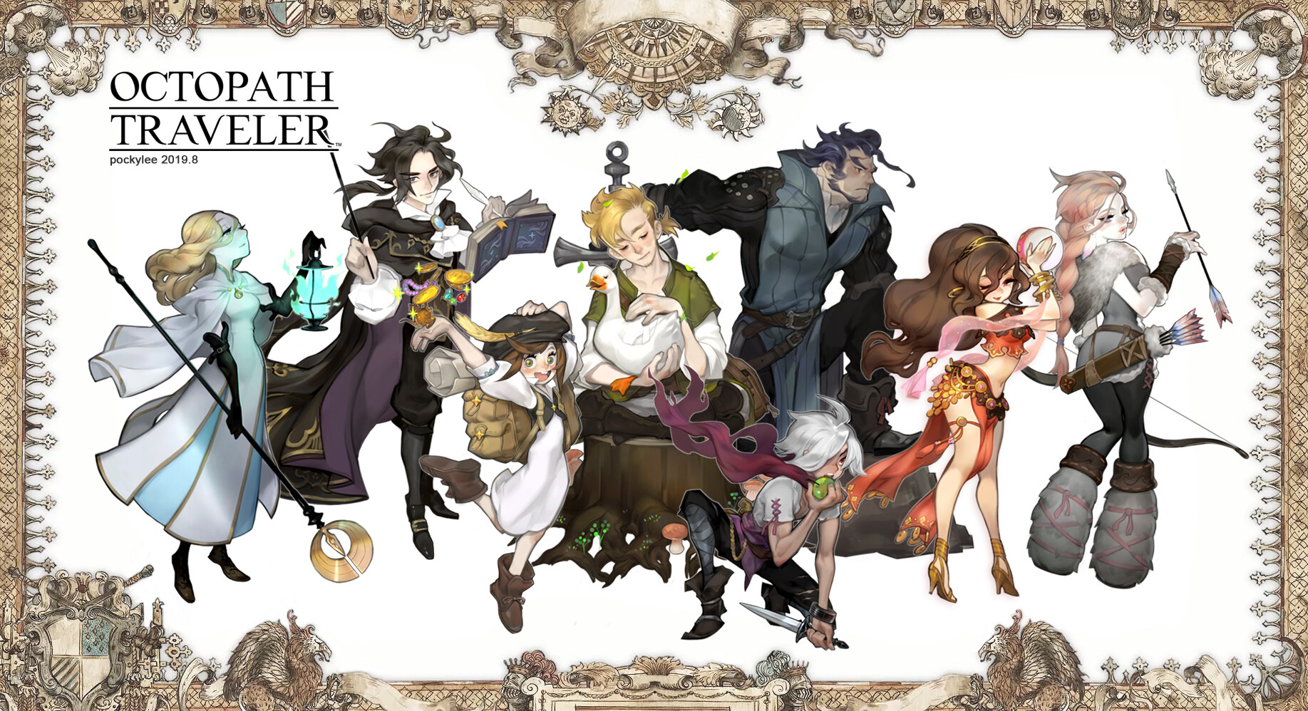 Octopath store traveler art