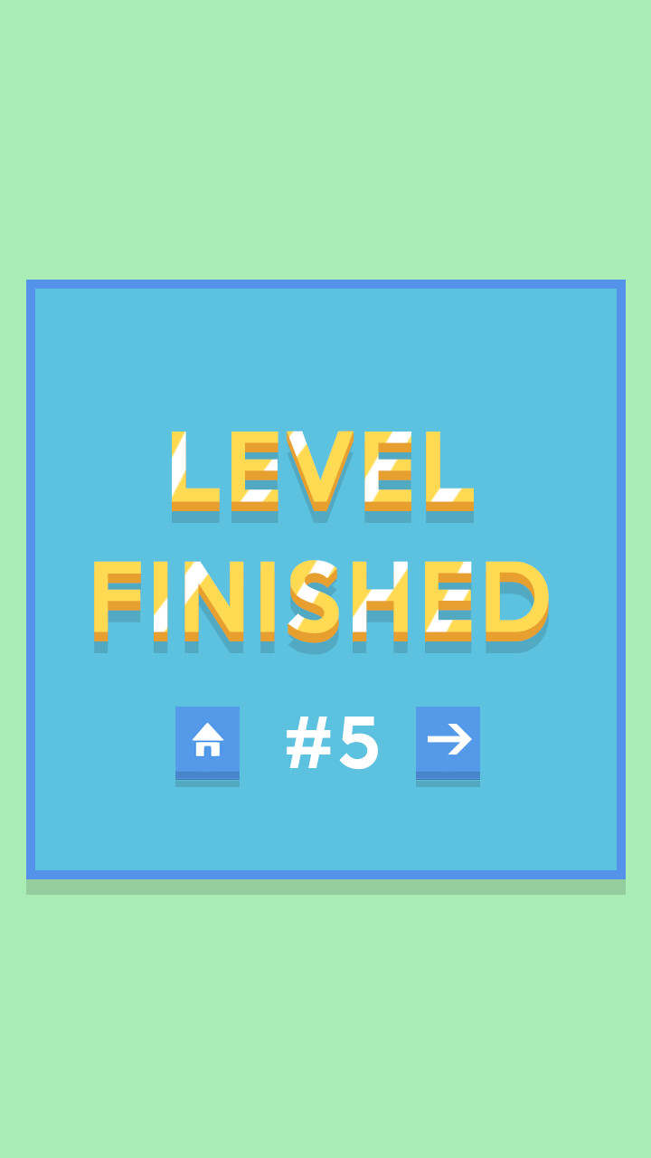 Level finished screen