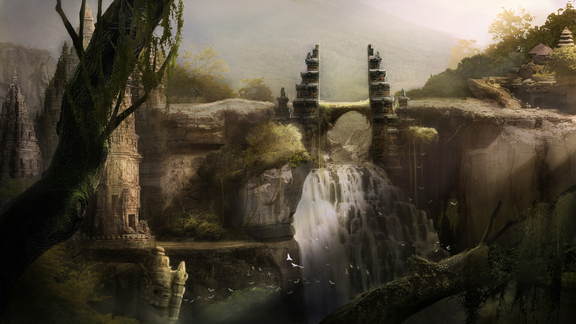 Artstation Ancient City Mate Painting Grace Merry Yap