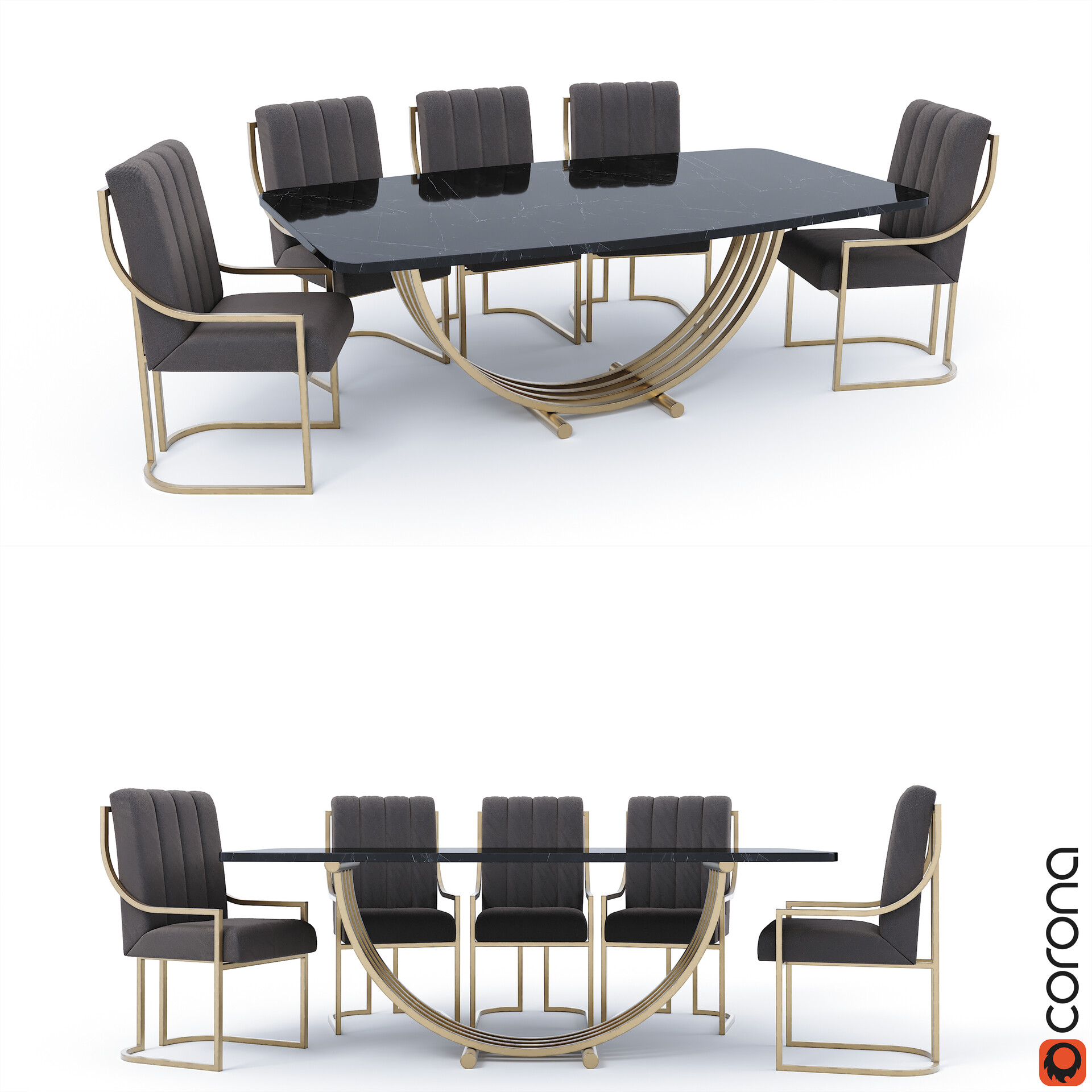 Alper Acun Luxury Table Chair Set