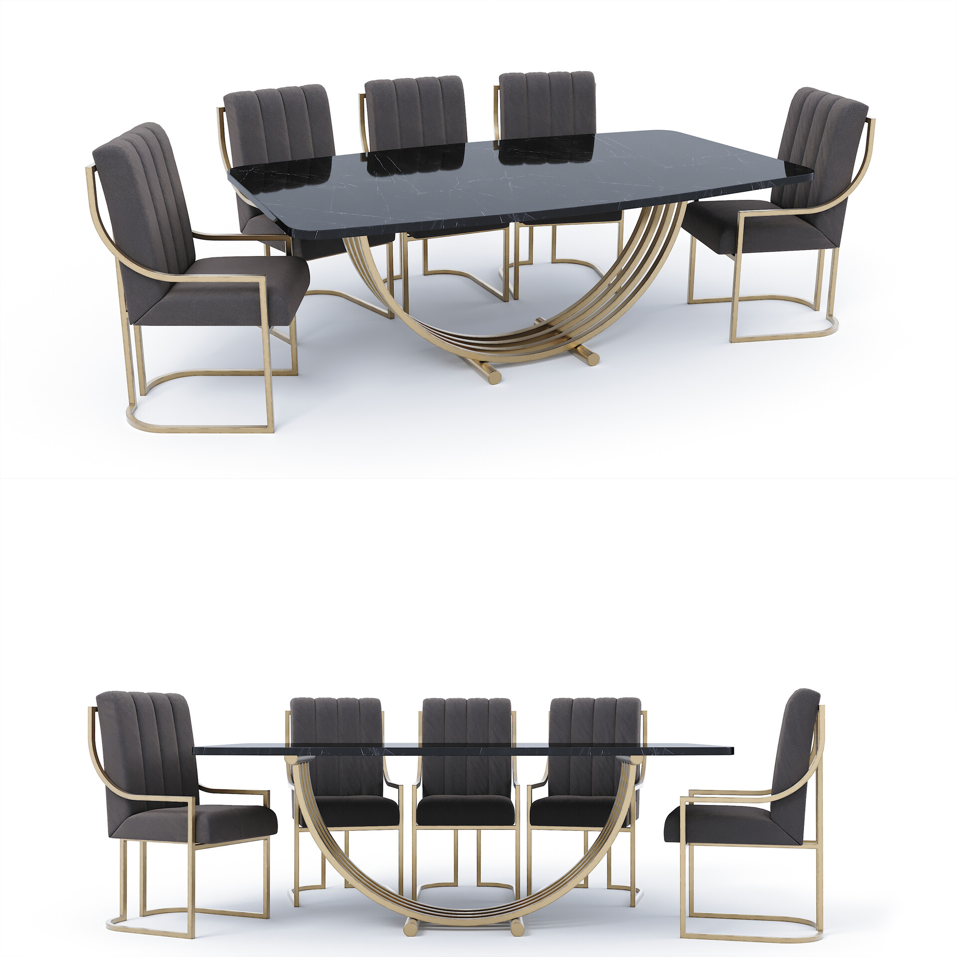 Artstation Luxury Table Chair Set Alper Acun