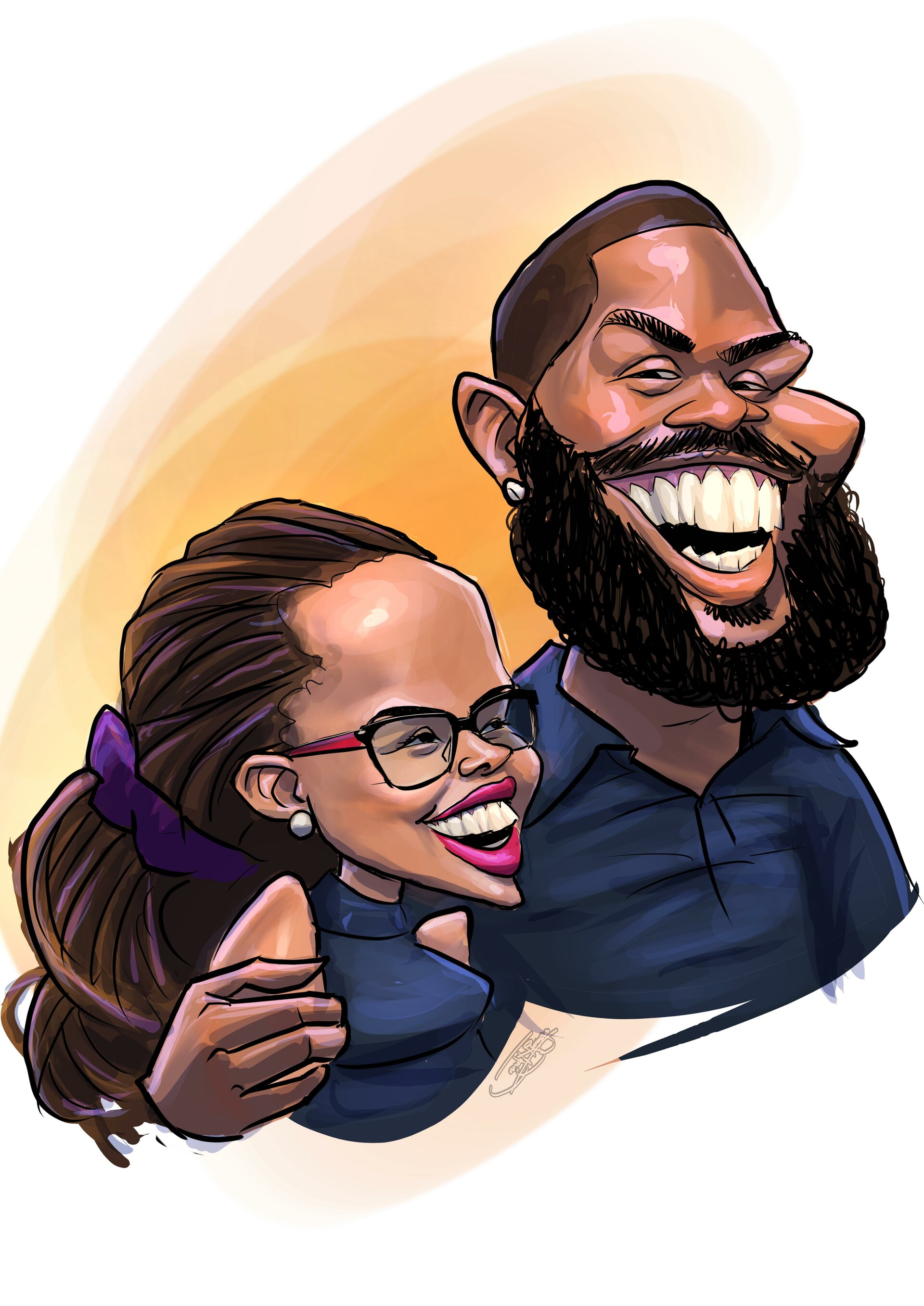 Artstation Caricature Couple James Njoroge Free changes and adjustments once your receive your finished caricature, until you are satisfied. caricature couple james njoroge