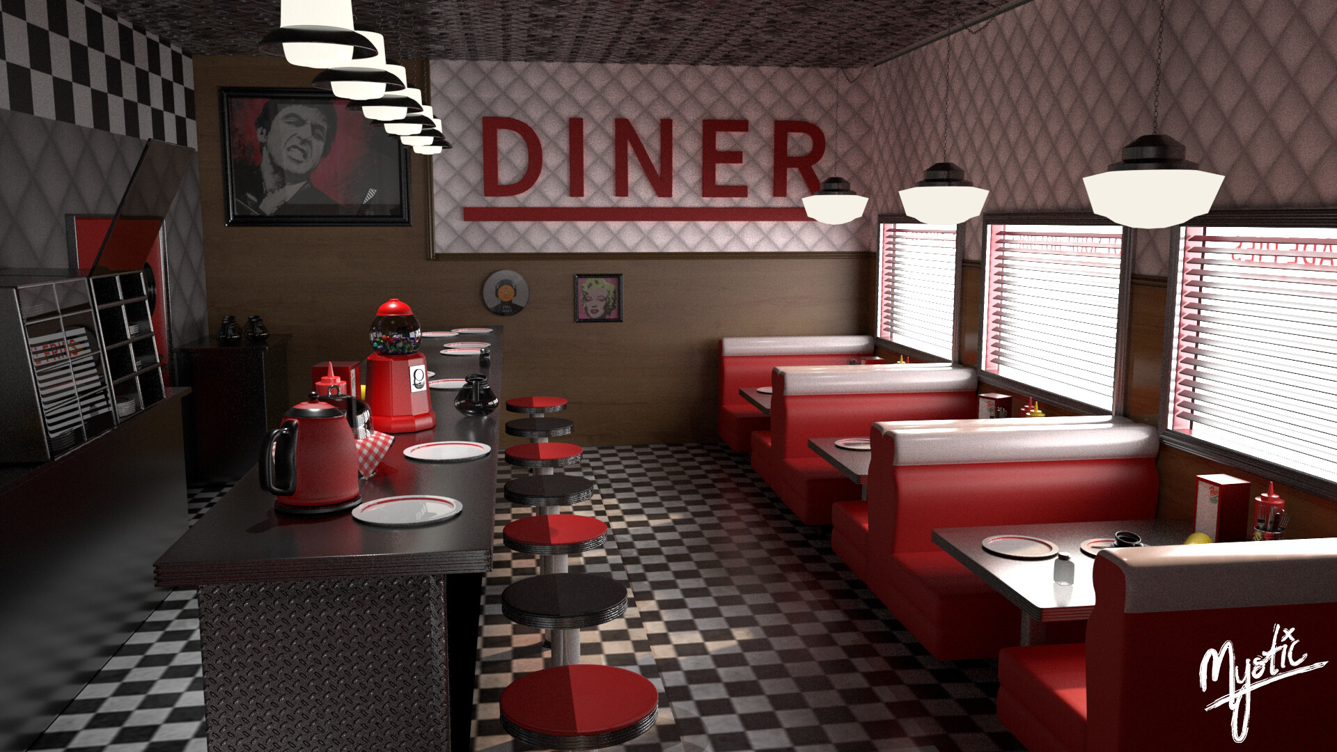 Artstation Riverdale Pop S Diner Project Shomair Hanuk