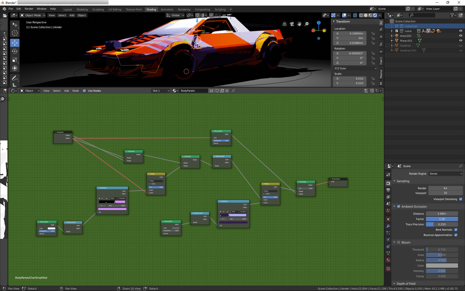Shader setup - generally those 2 ramps control highlights and shadows separately.