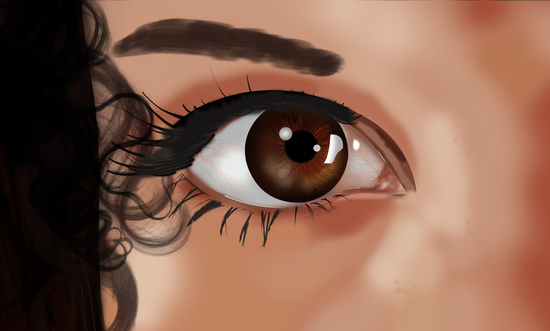 Mazahar Md Eye Digital Painting