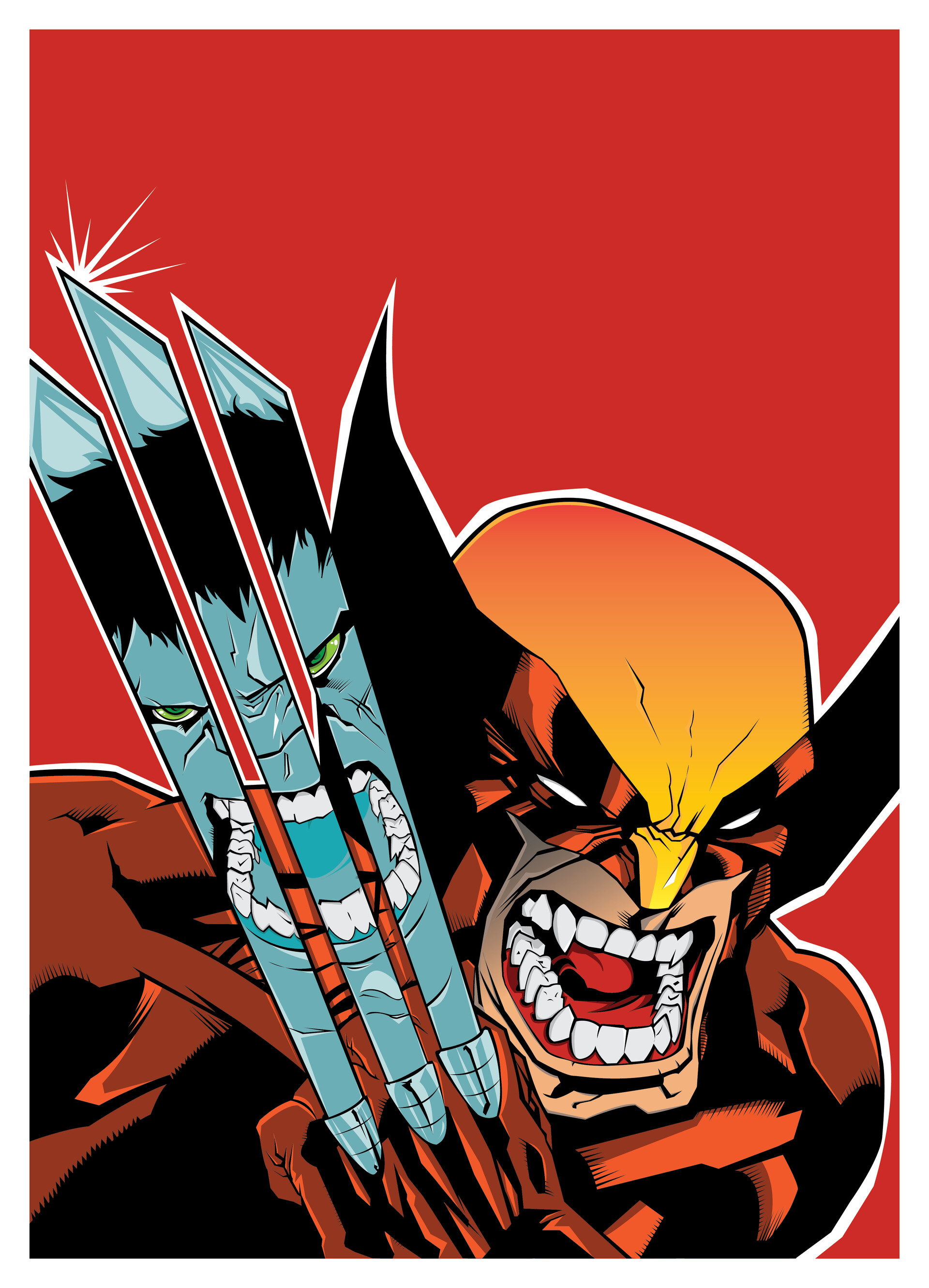 ArtStation - Wolverine vs The Incredible Hulk