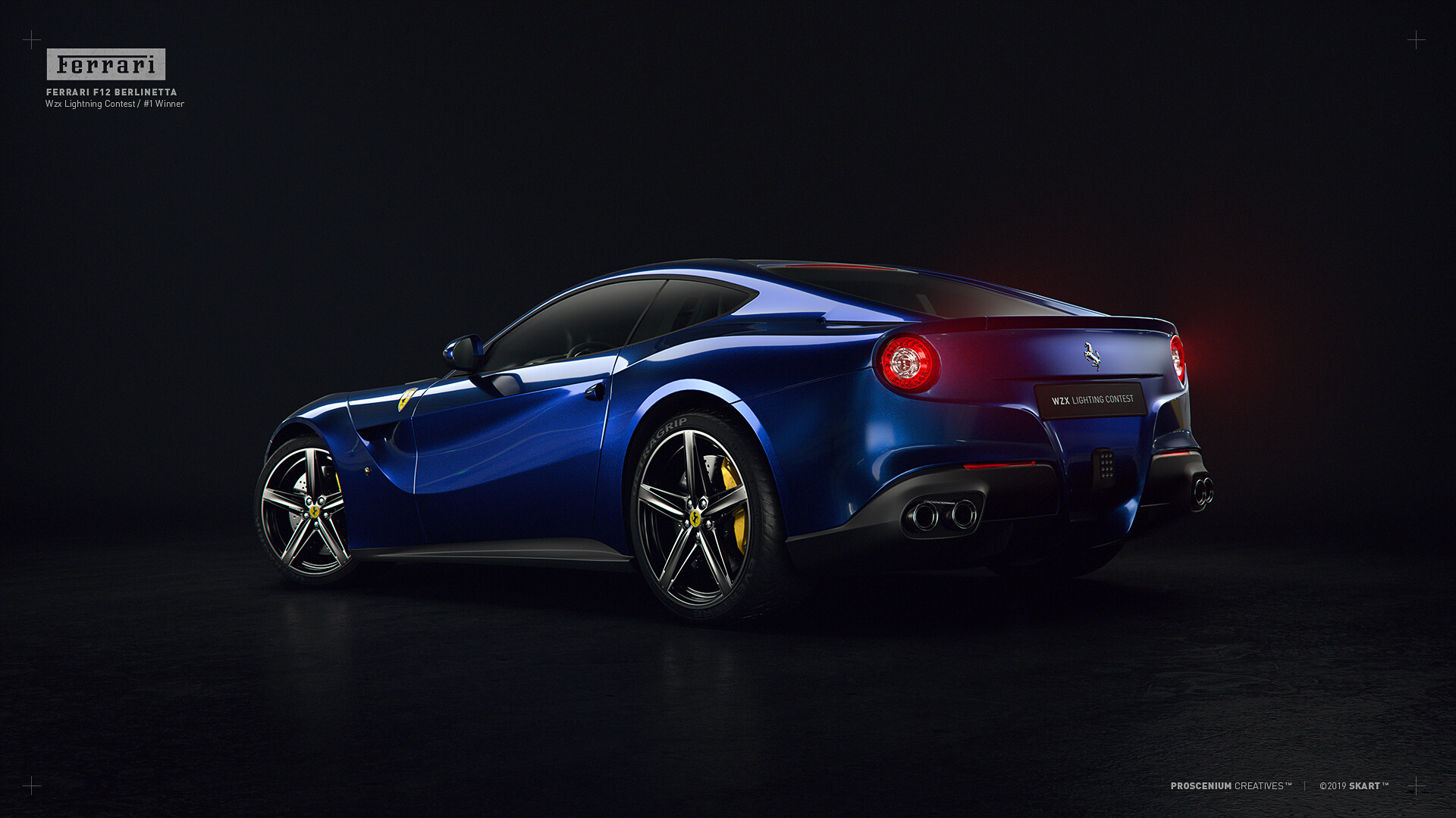 Artstation F12 Berlinetta Wizix Lighting Contest Alexandre Huyaux