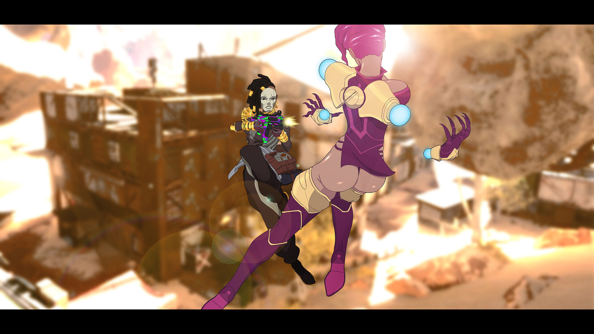 Wallpaper Artstation Lifeline Vs Dex Joshua Sektr Free