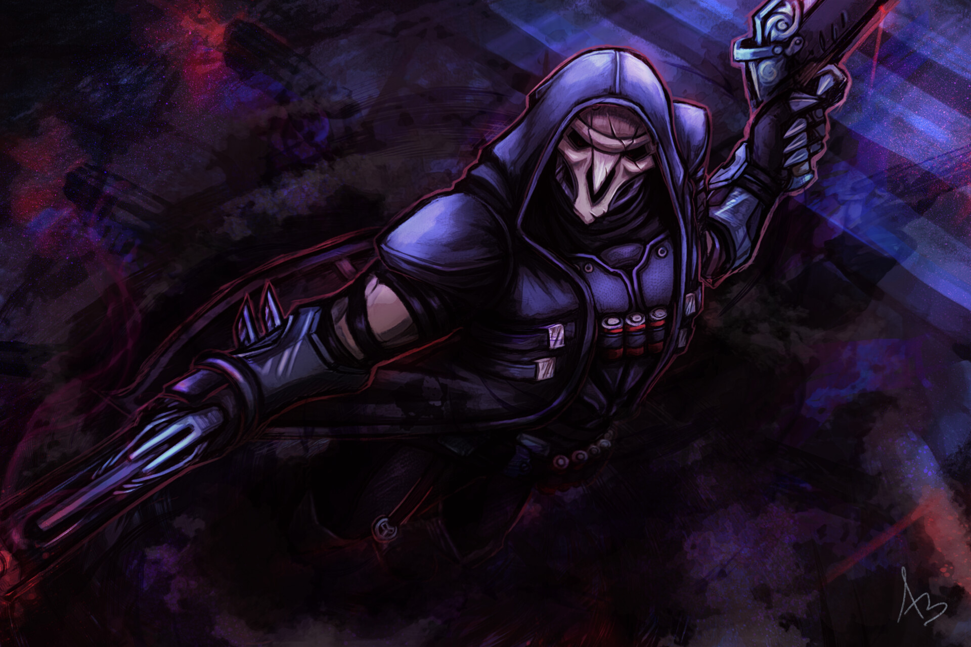 ArtStation - Overwatch - Reaper [Death Blossom]