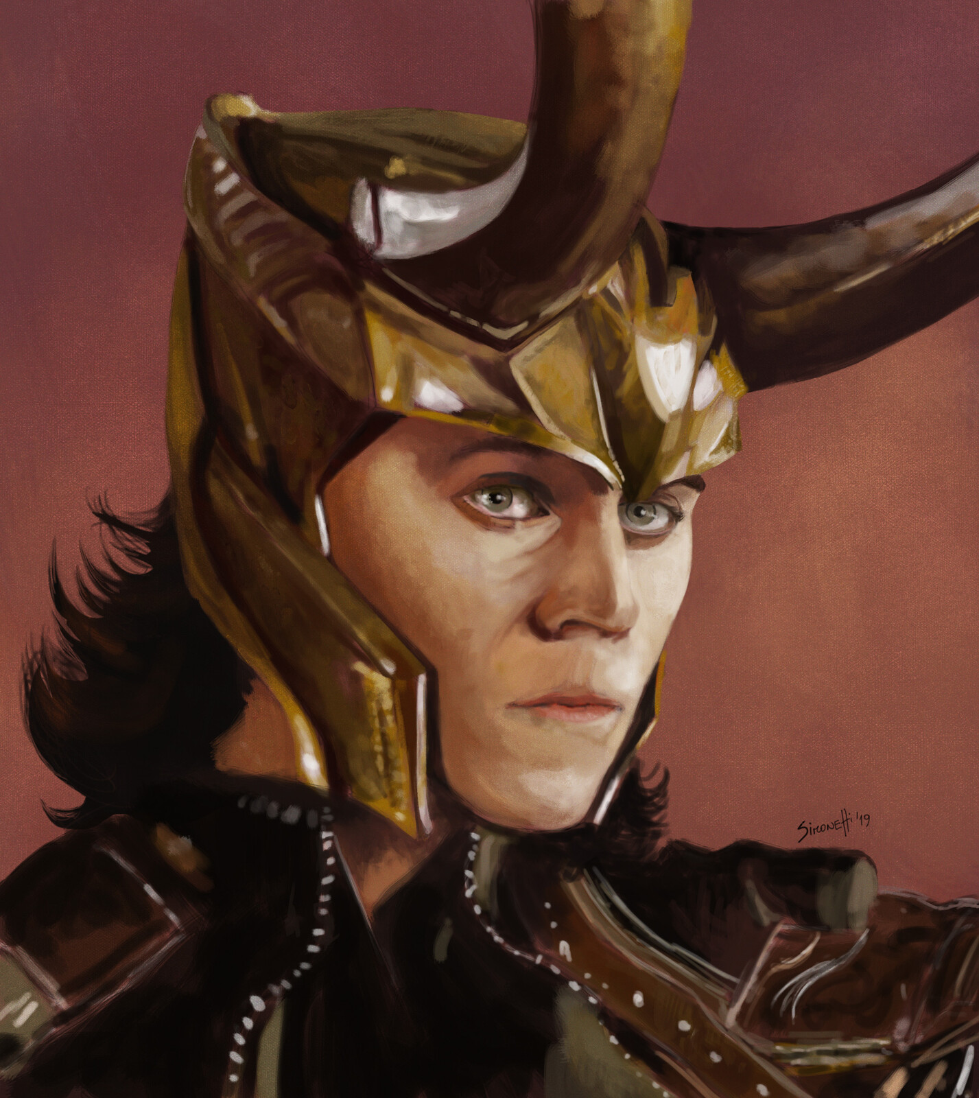 Loki - Tom Hiddleston Portrait Time lapse