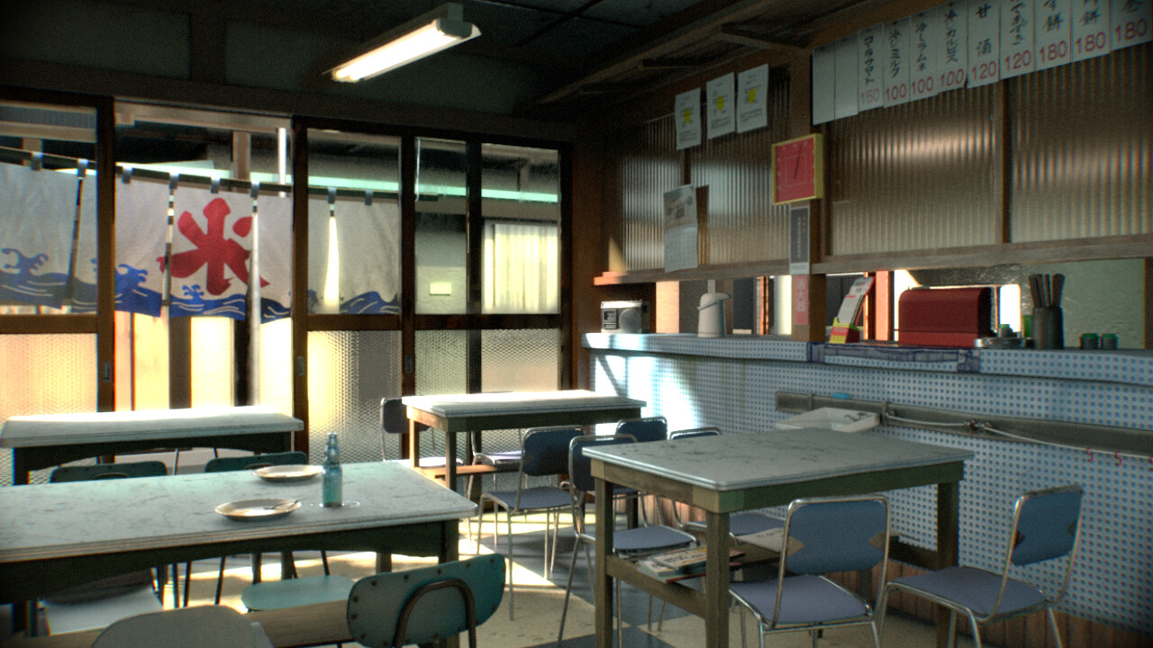 Artstation Japanese Cafe Miyamoto Shota