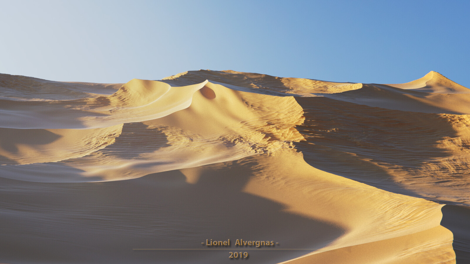 Virtual desert dunes... ;-) This doesn't exist!