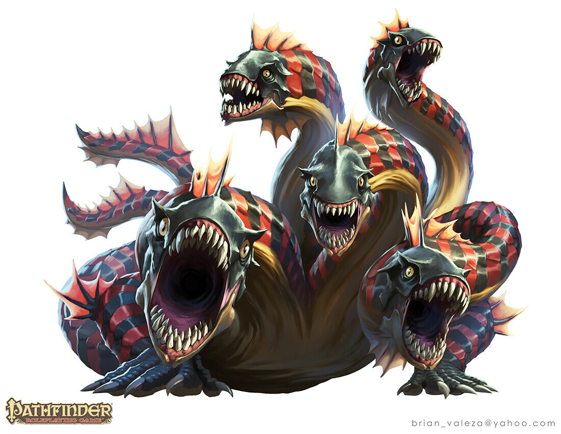 Illustration for Pathfinder: Roleplaying game’s Bestiary from Paizo Inc. Ar...