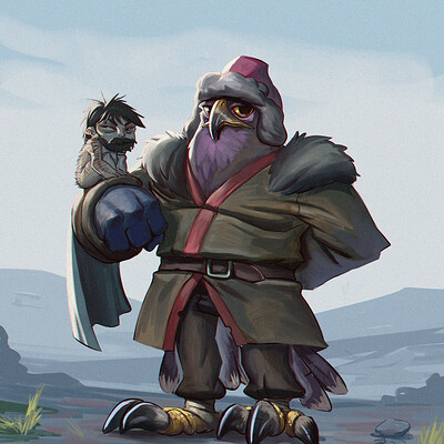 Juanda rico mongolian falconer