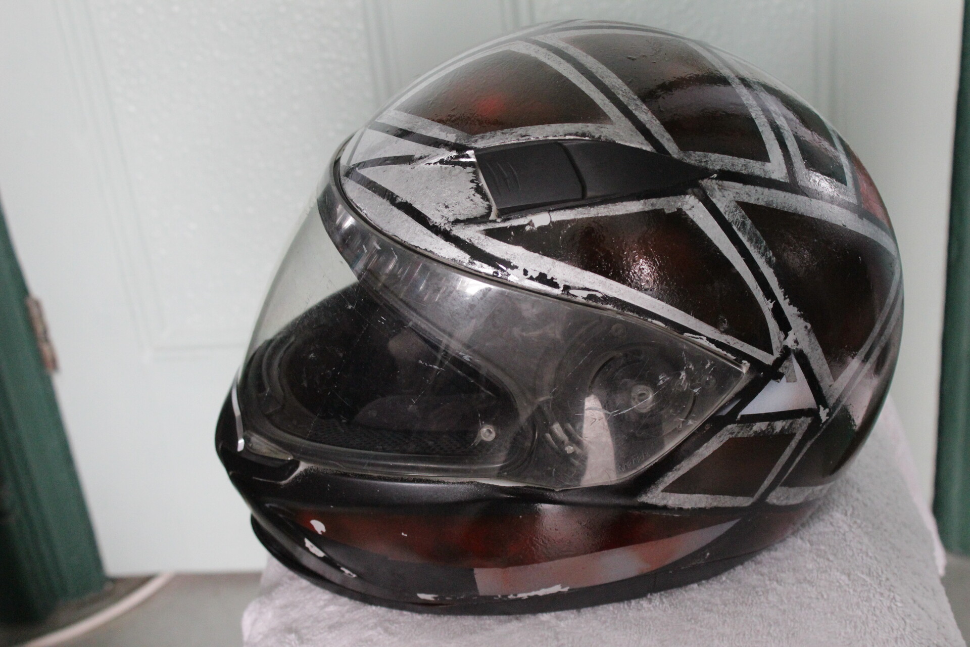 A M P Studios Motorbike Helmet Custom Paint Job