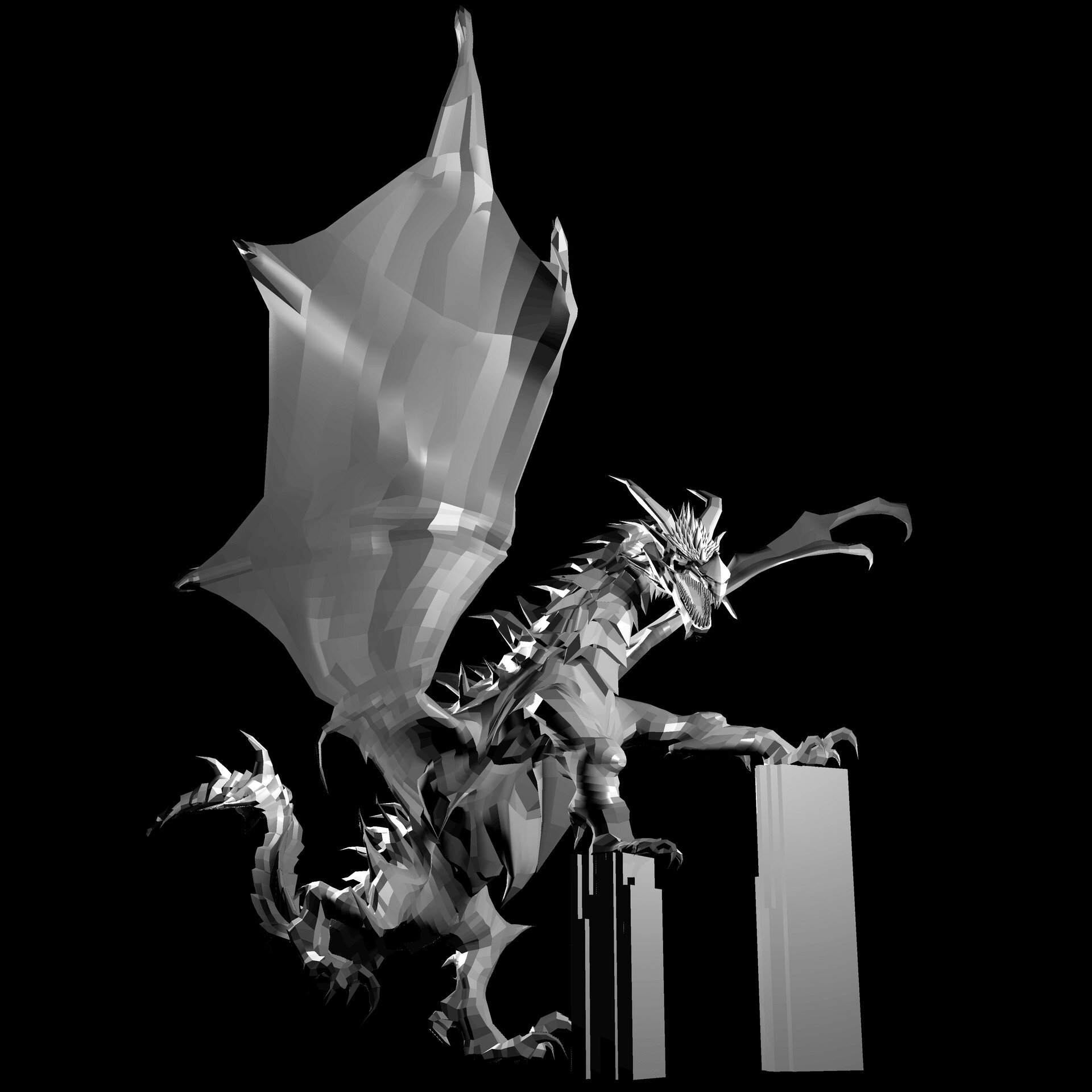 Artstation Skyrim Dragon 3d Model Eric T