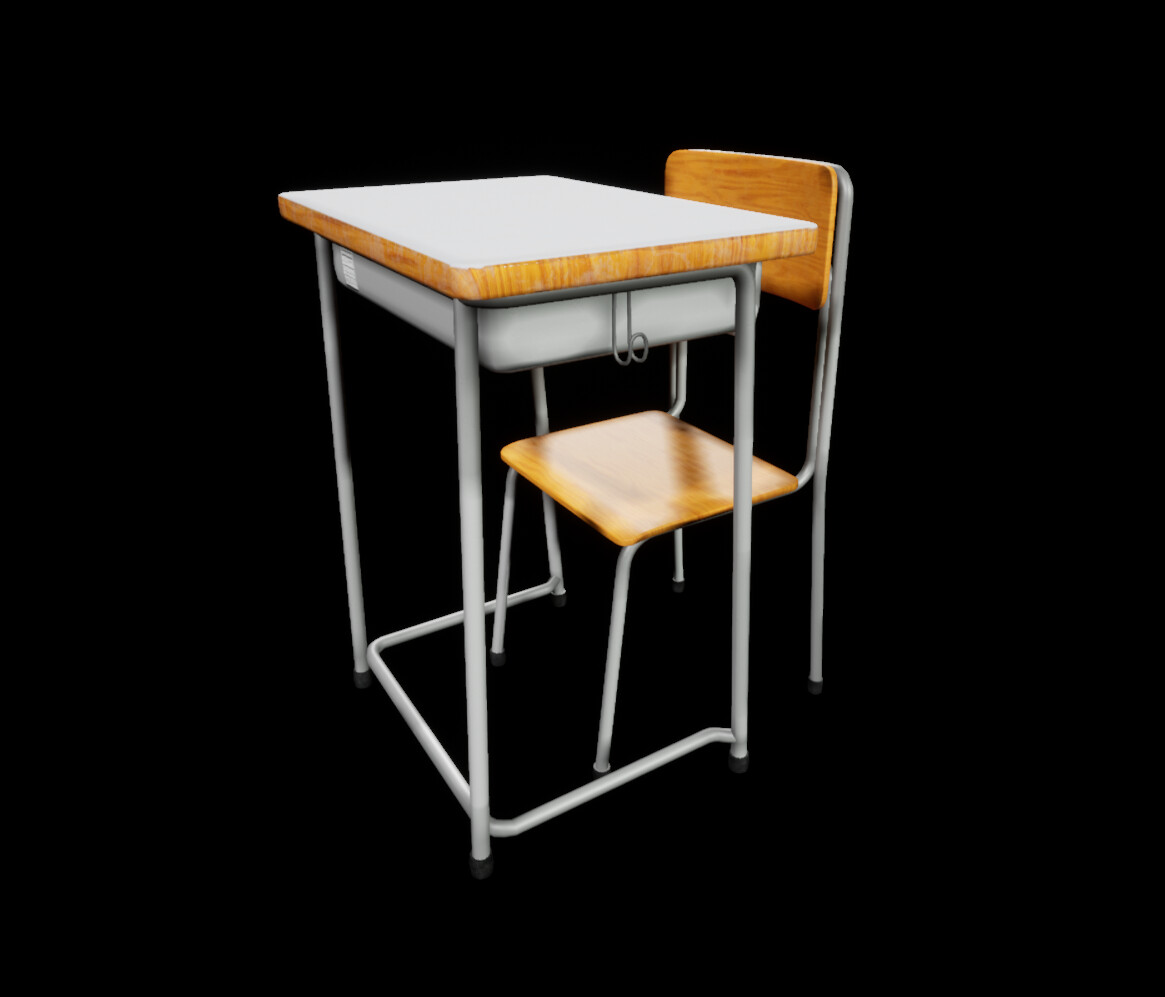 Artstation Japanese School Desk And Chair