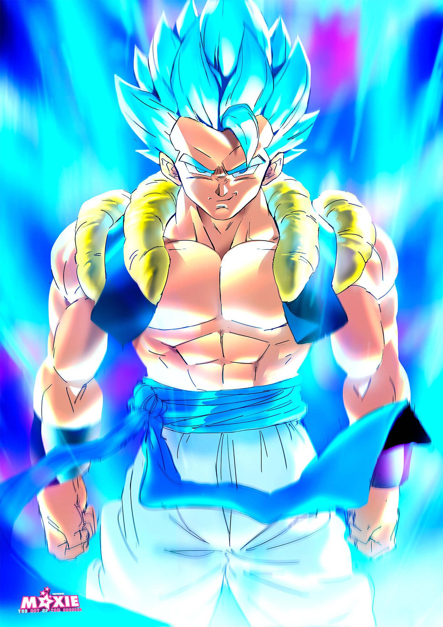 ArtStation - Color Wheel Gogeta Super saiyan God Blue (2023) By Heko