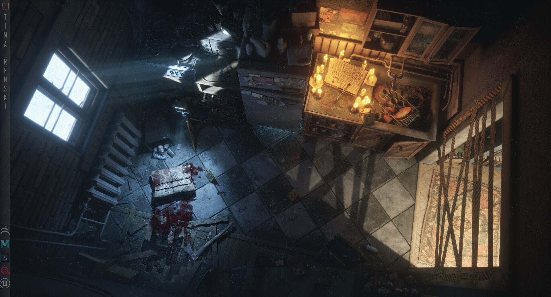 ArtStation - Crime scene - Another Message