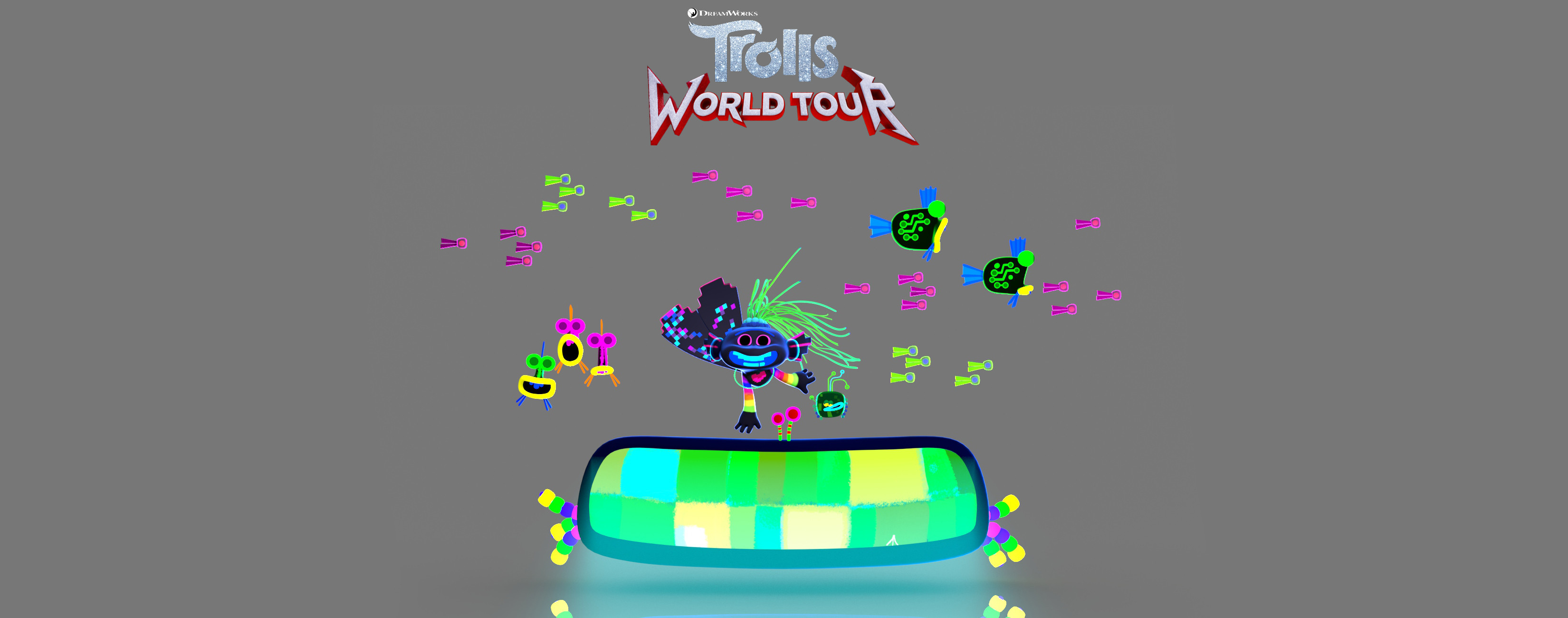 TROLLS WORLD TOUR KING TROLLEX Embroidery Machine Design Pattern PES HUS JEF 