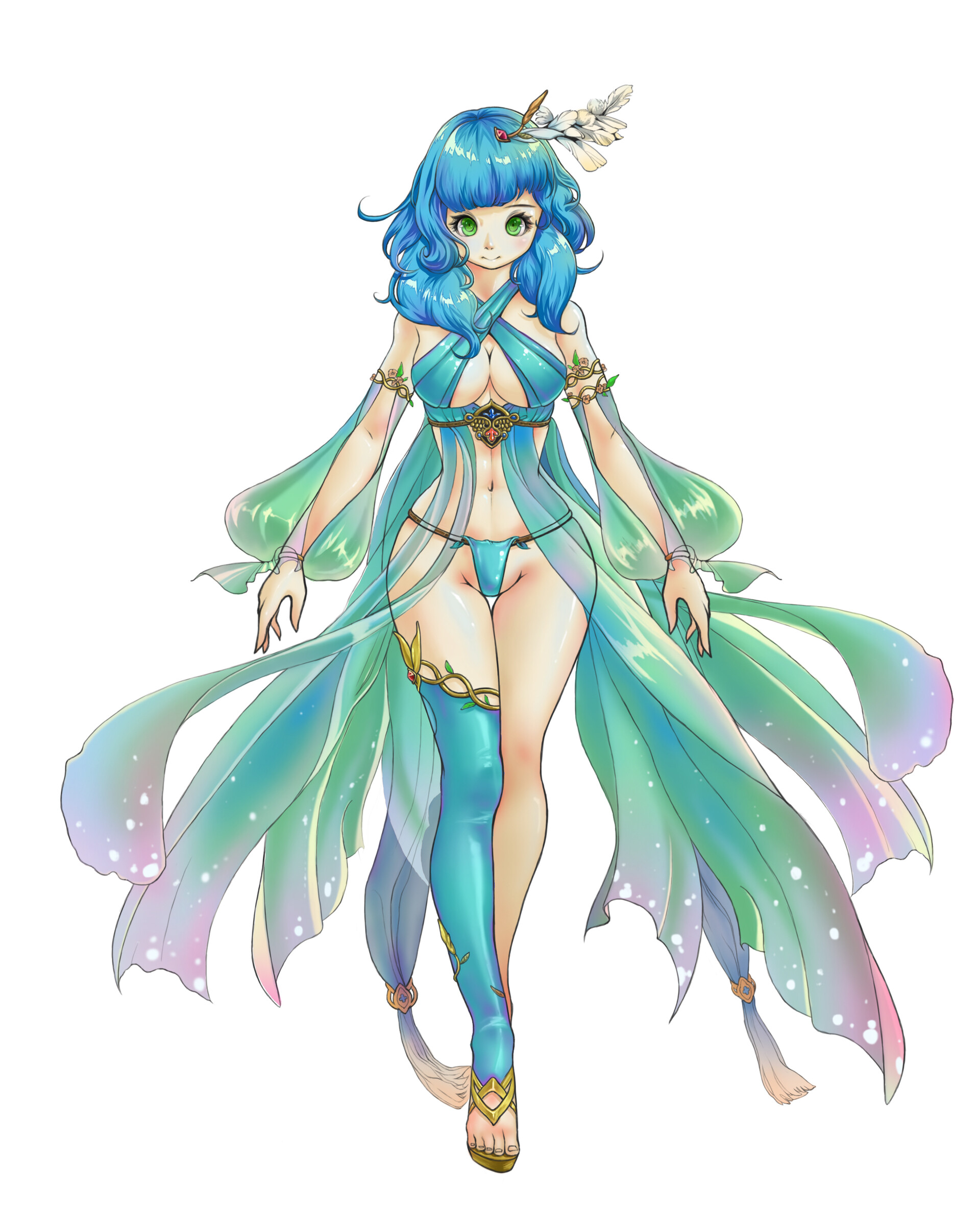 Loki Lee Blue Hair Young Girl