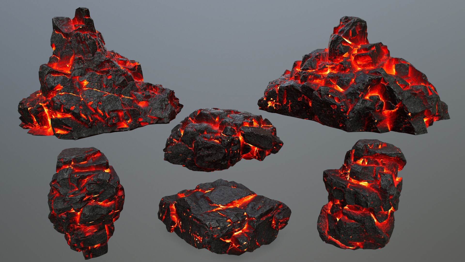 ArtStation - lava rocks