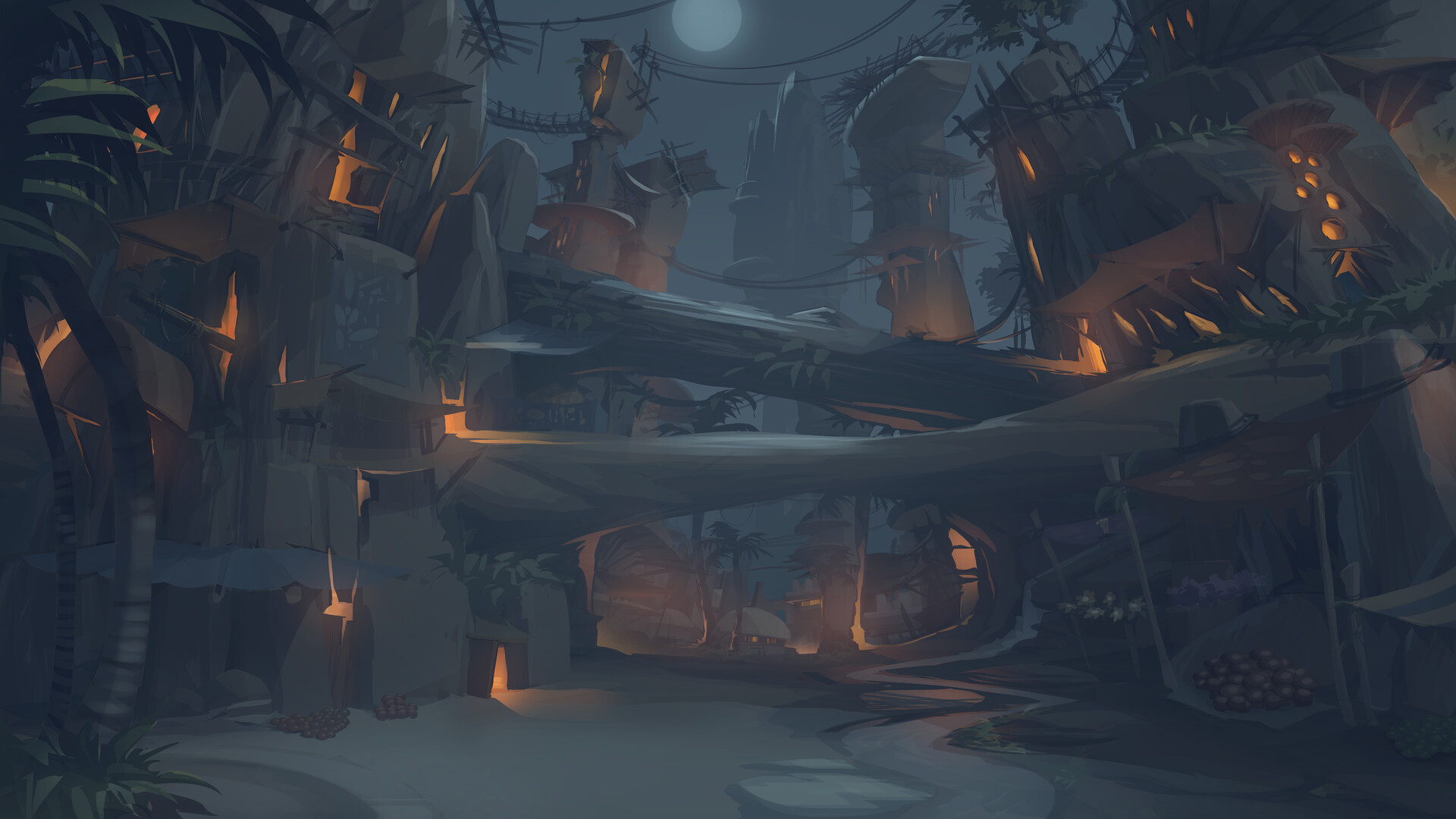 Artstation Day Night Animated Story Background Art Zakman Jones