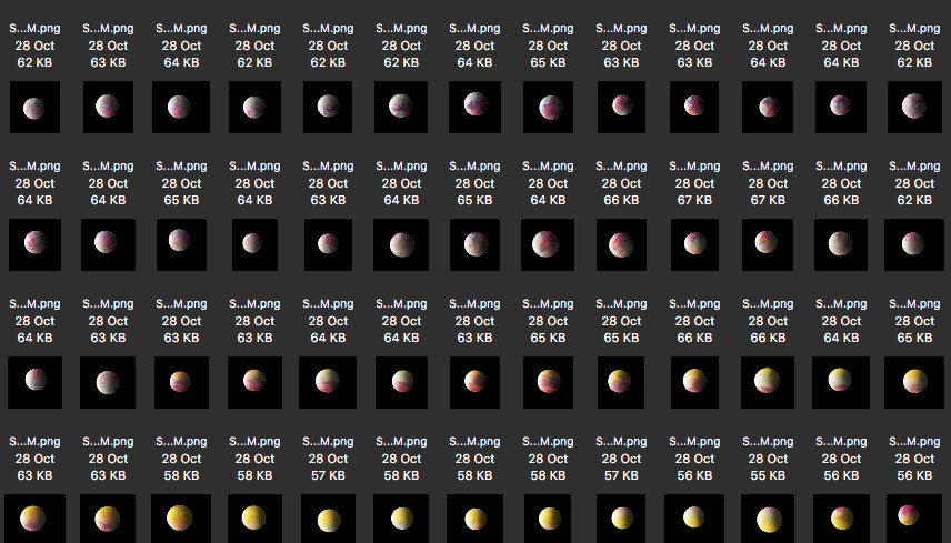 Sample of some of my thousands of planets, ready to be used in projects.