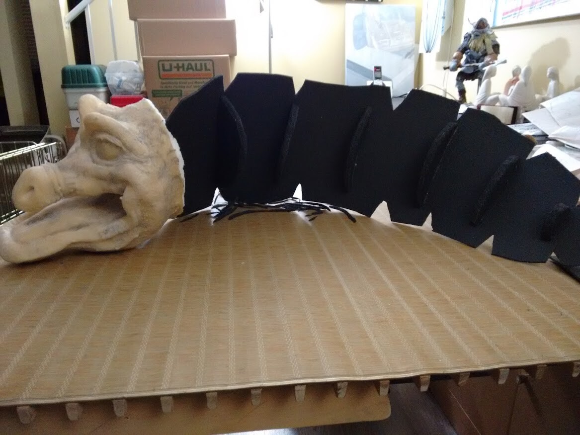 Attaching spine to head