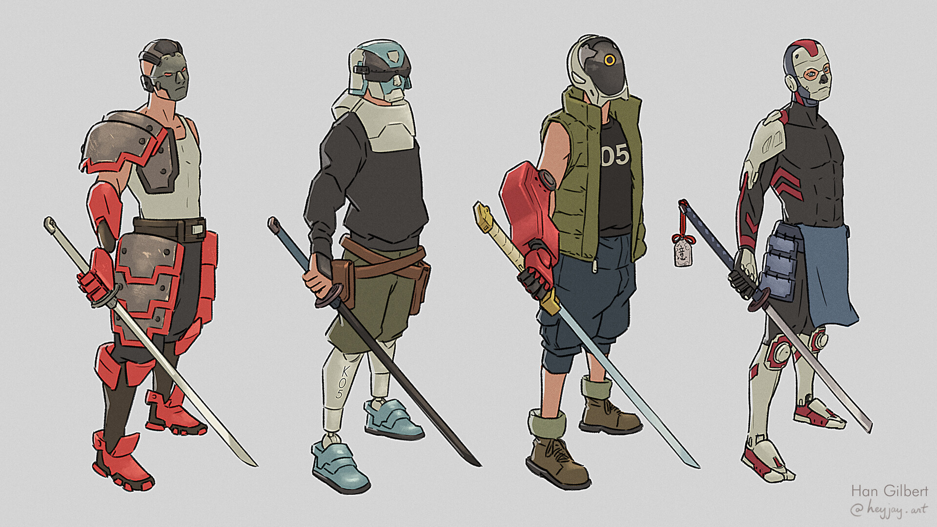 Han Gilbert Portfolio - Character variation 3