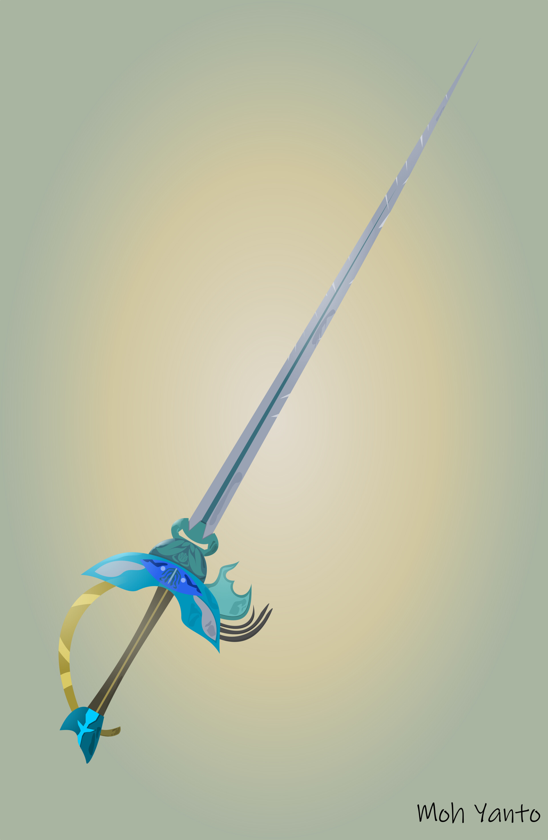 Artstation Concept Weapon Rapier Sword Project Moh Yanto