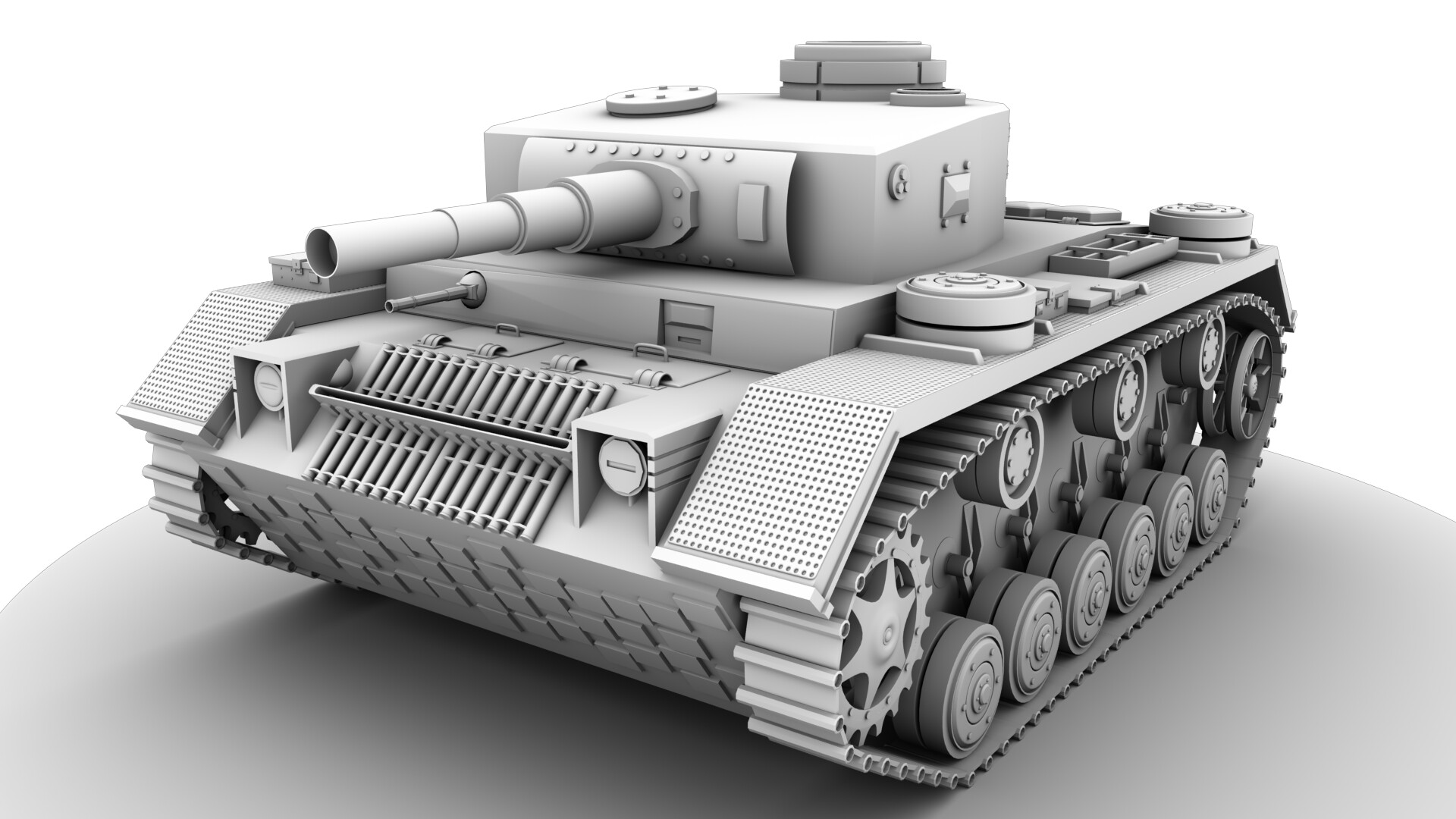 ArtStation Some Random World War Tank (Don't know the exact model/name)