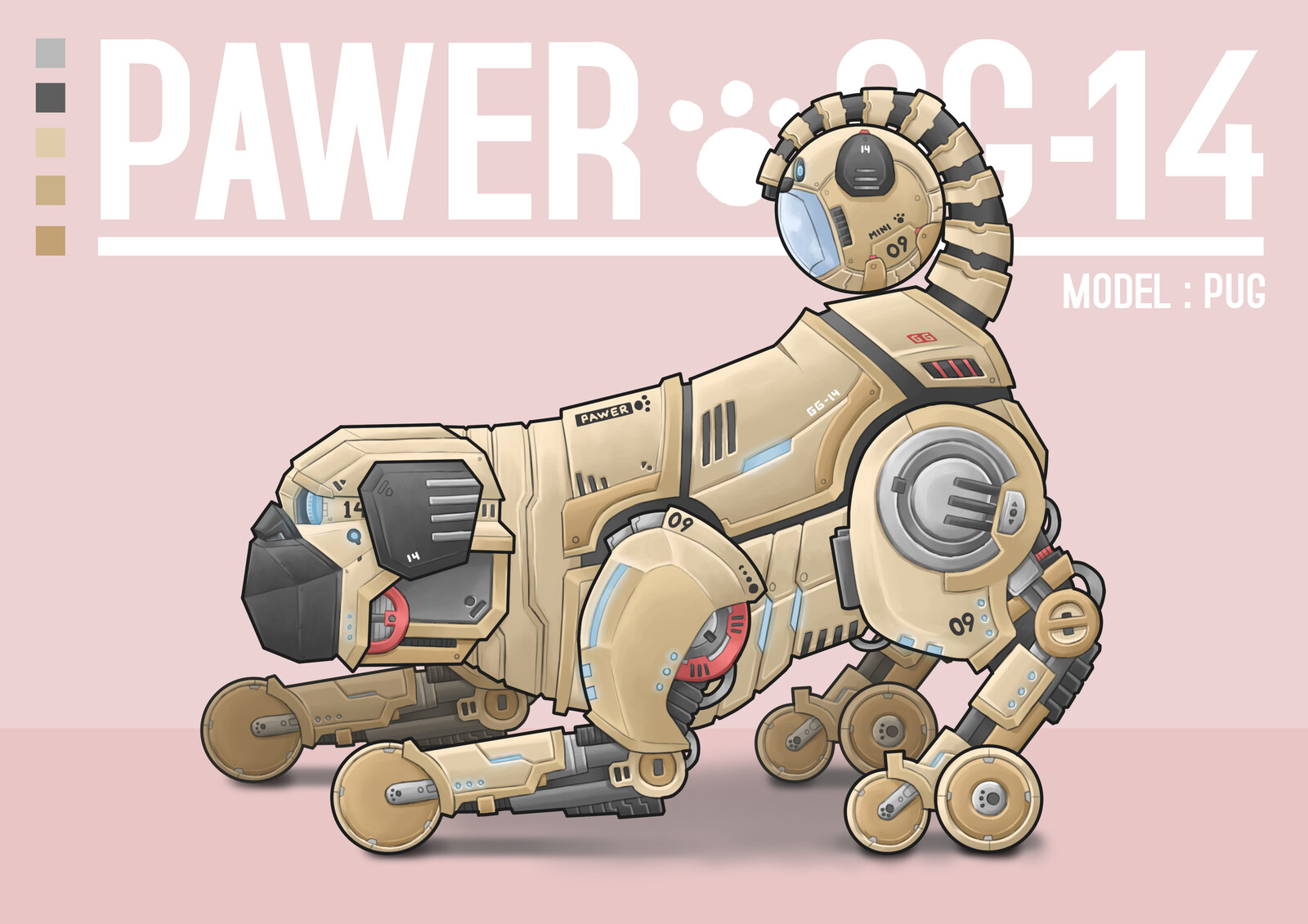 robotic pug
