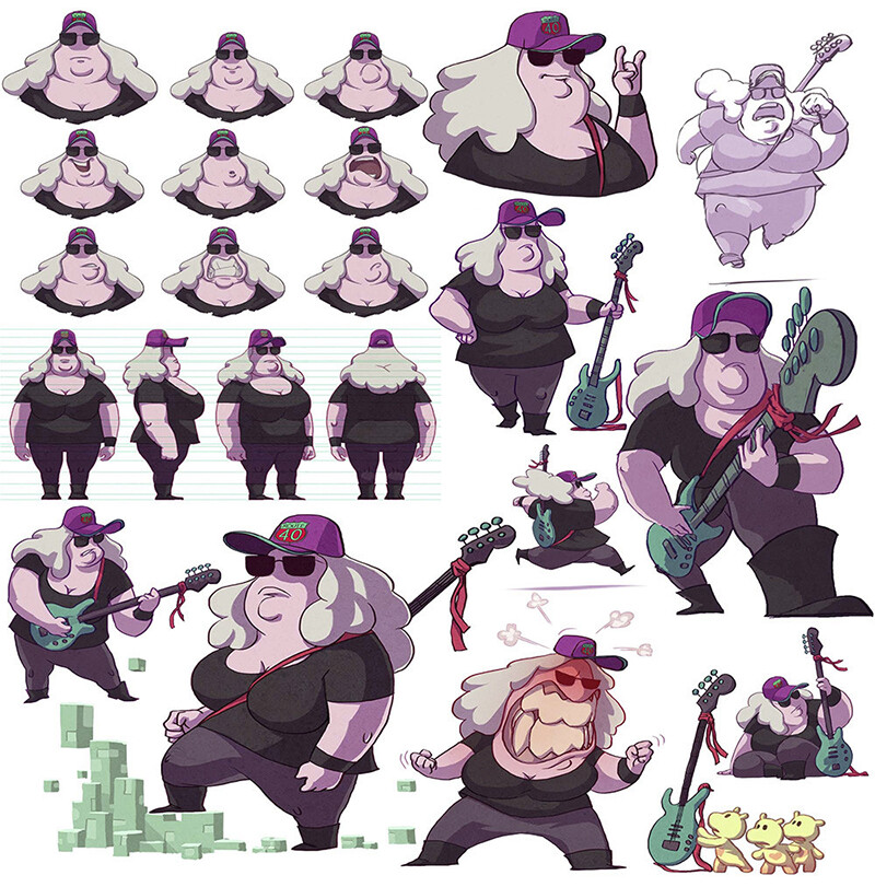 Dante Ginevra Characters For 2d Animated Tv Show Project