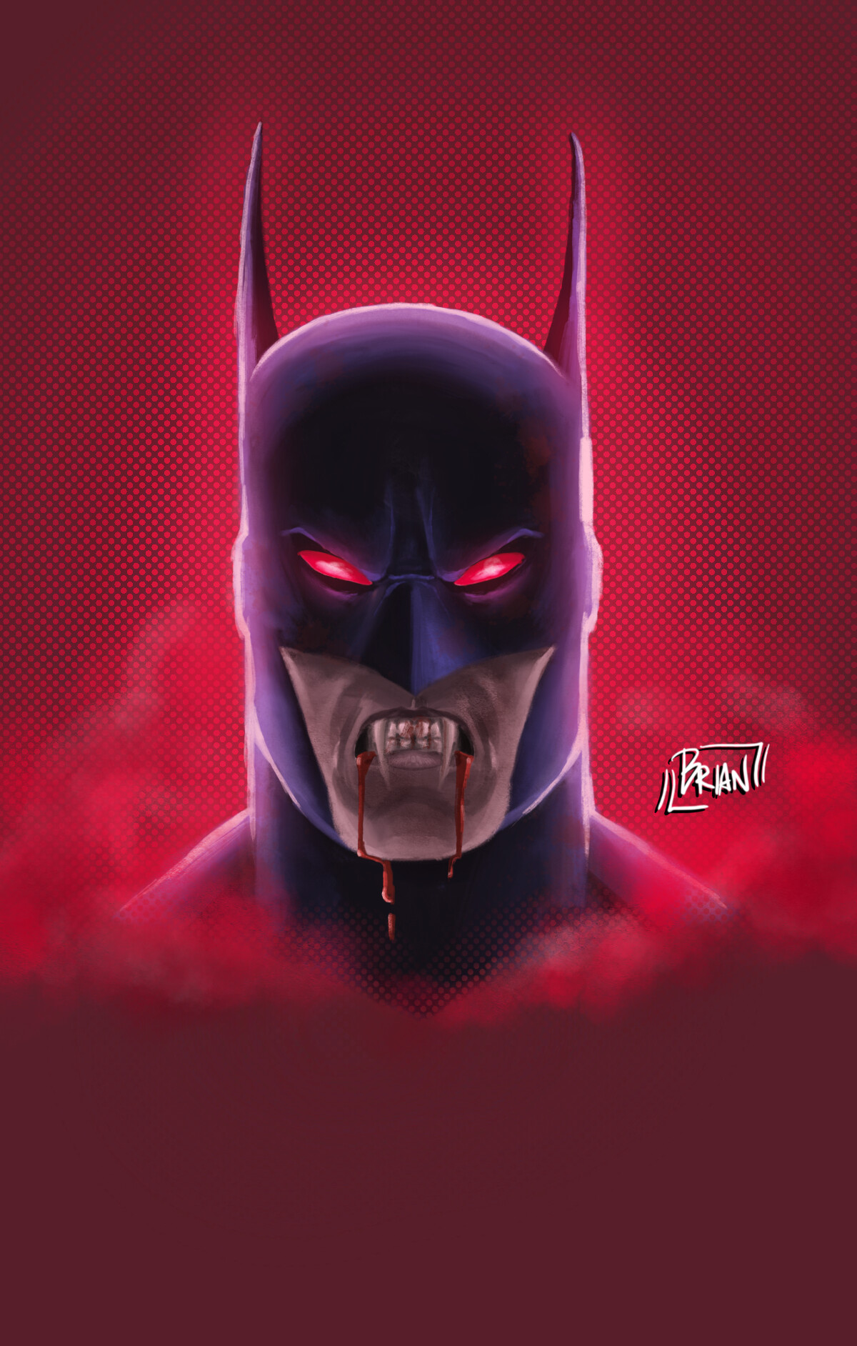 Benedictus Brian - Vampire Batman (Batman: Red Rain, Bloodstorm, Crimson  Mist - 1990s) Head Bust