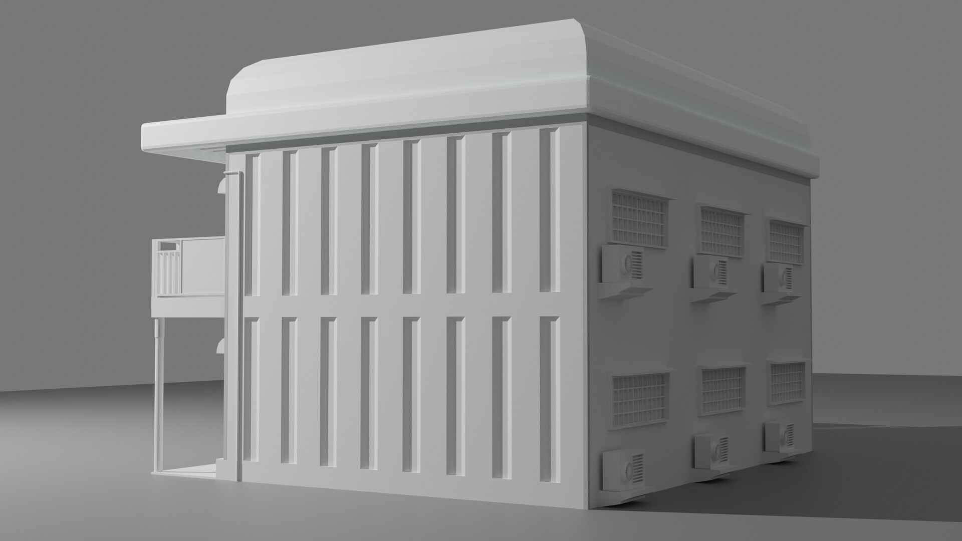 Artstation Small Japanese Apartmenmt Building Model Fbx Obj