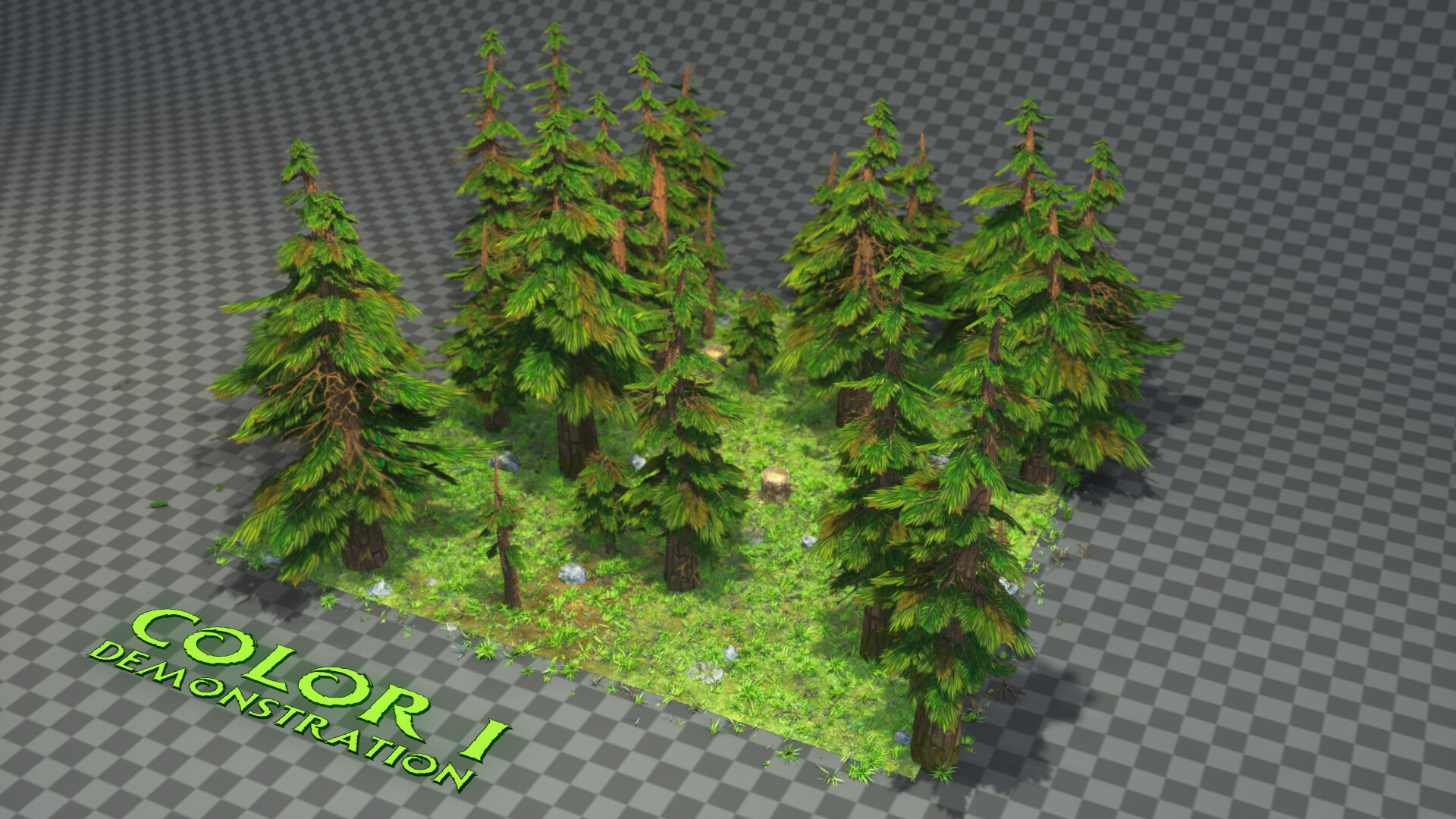 Artstation Low Poly Pine Tree Roman Boichuk