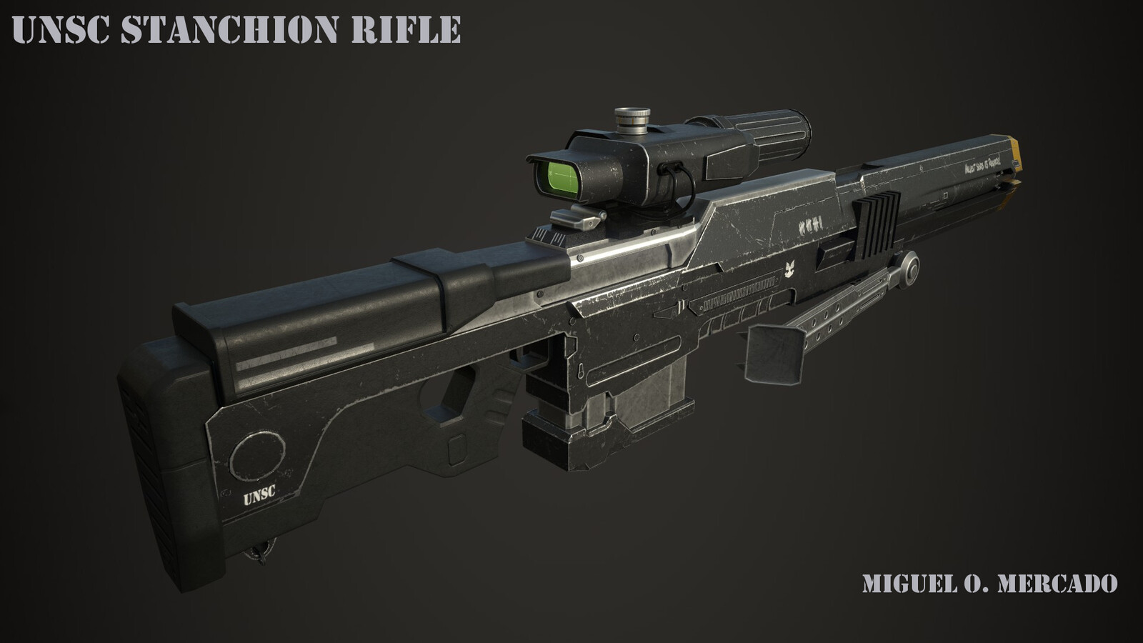 Miguel O. Mercado - Halo M99A2S3 Stanchion Rifle Textured