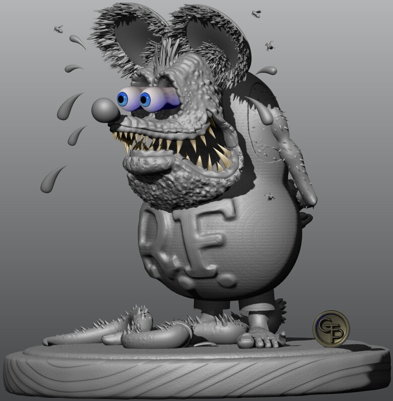 Artstation Rat Fink Fan Art Gilberto Tenorio Pindter