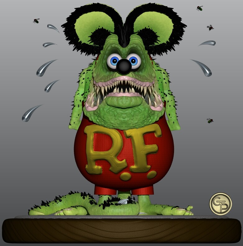 Artstation Rat Fink Fan Art Gilberto Tenorio Pindter