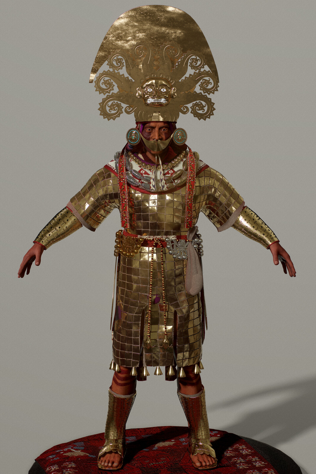 THE MOCHE LORDS WERE SEEN AS GODS FOR SUCH REASON, THEIR ATTENDS WERE VERY OSTANT IN SILVER GOLD AND PRECIOUS STONES