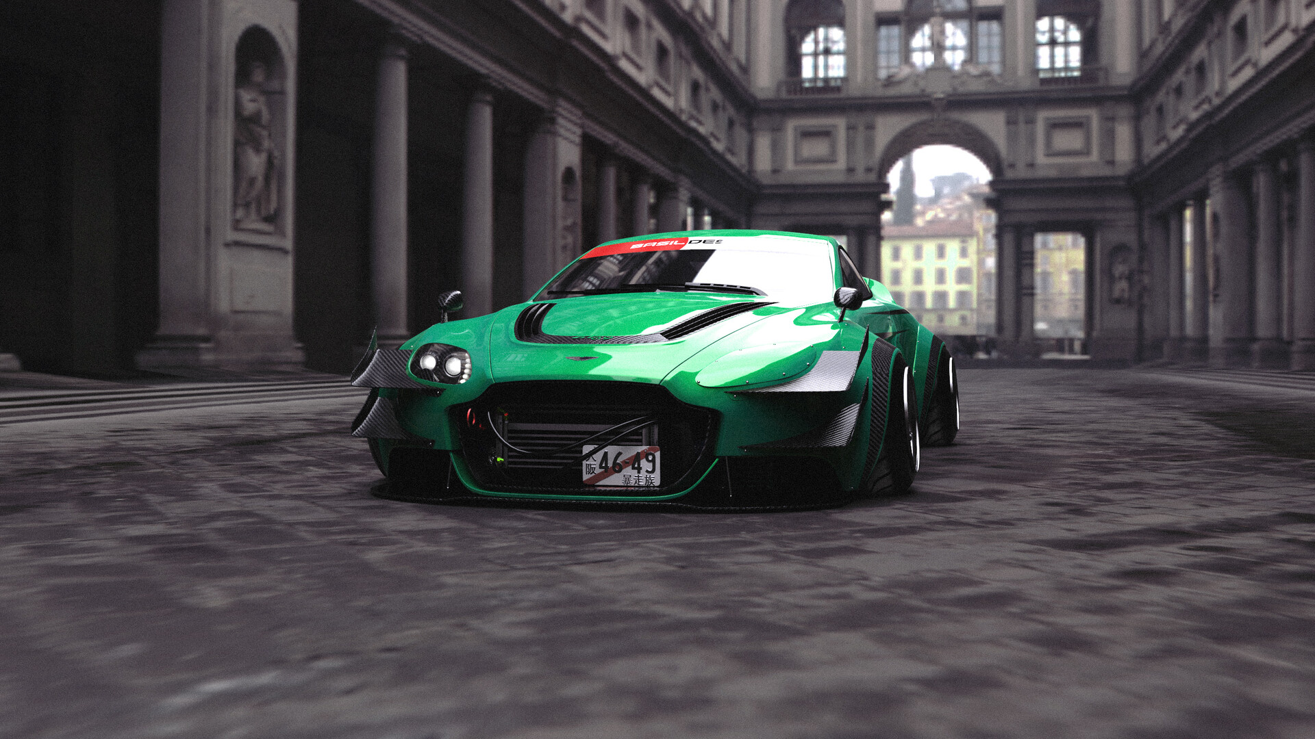 Artstation Shakotan Aston Martin V12 Vantage Basil Almasri