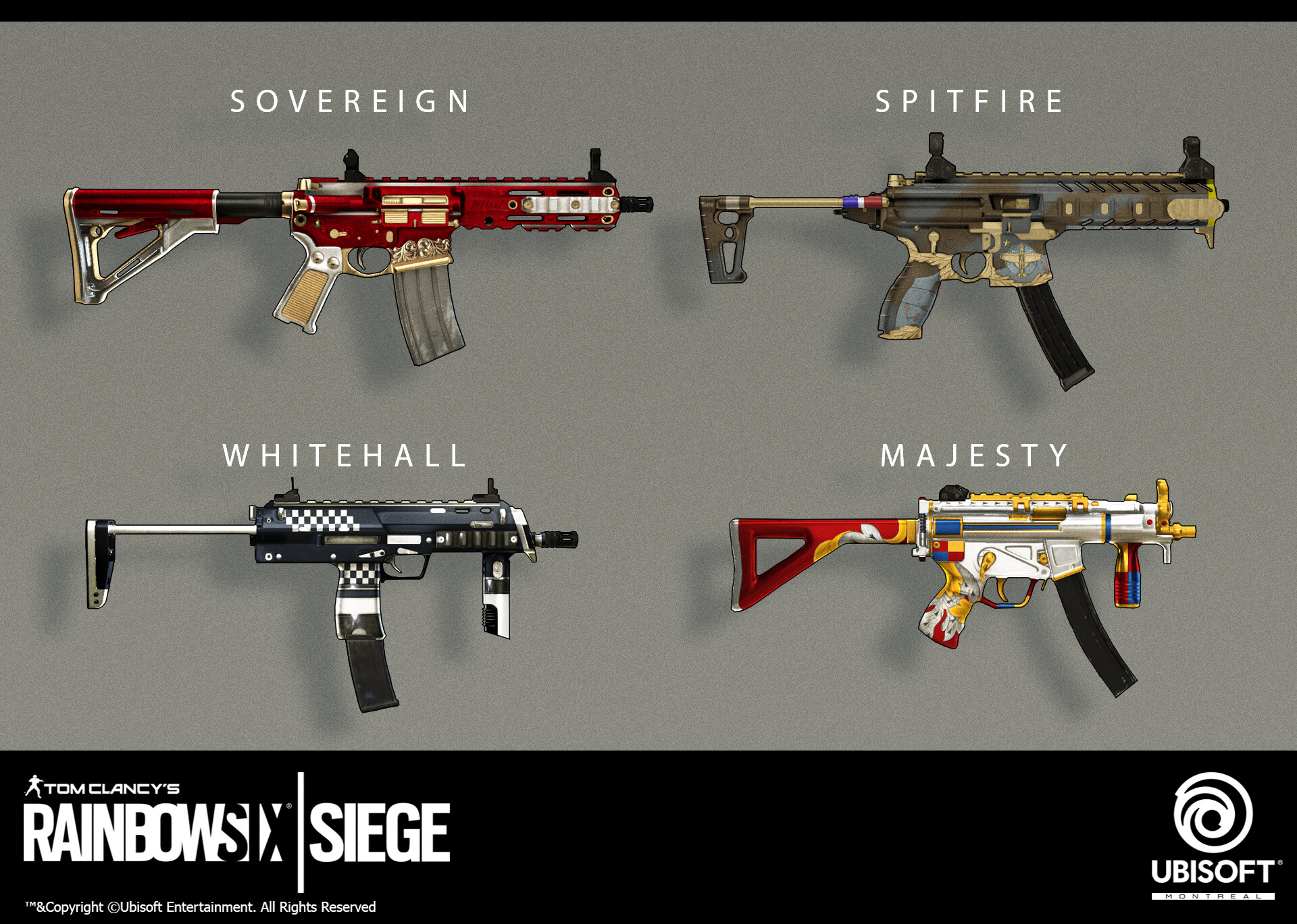 Artstation Rainbow Six Siege Weapons Skins Concept Art Nic John Poulin
