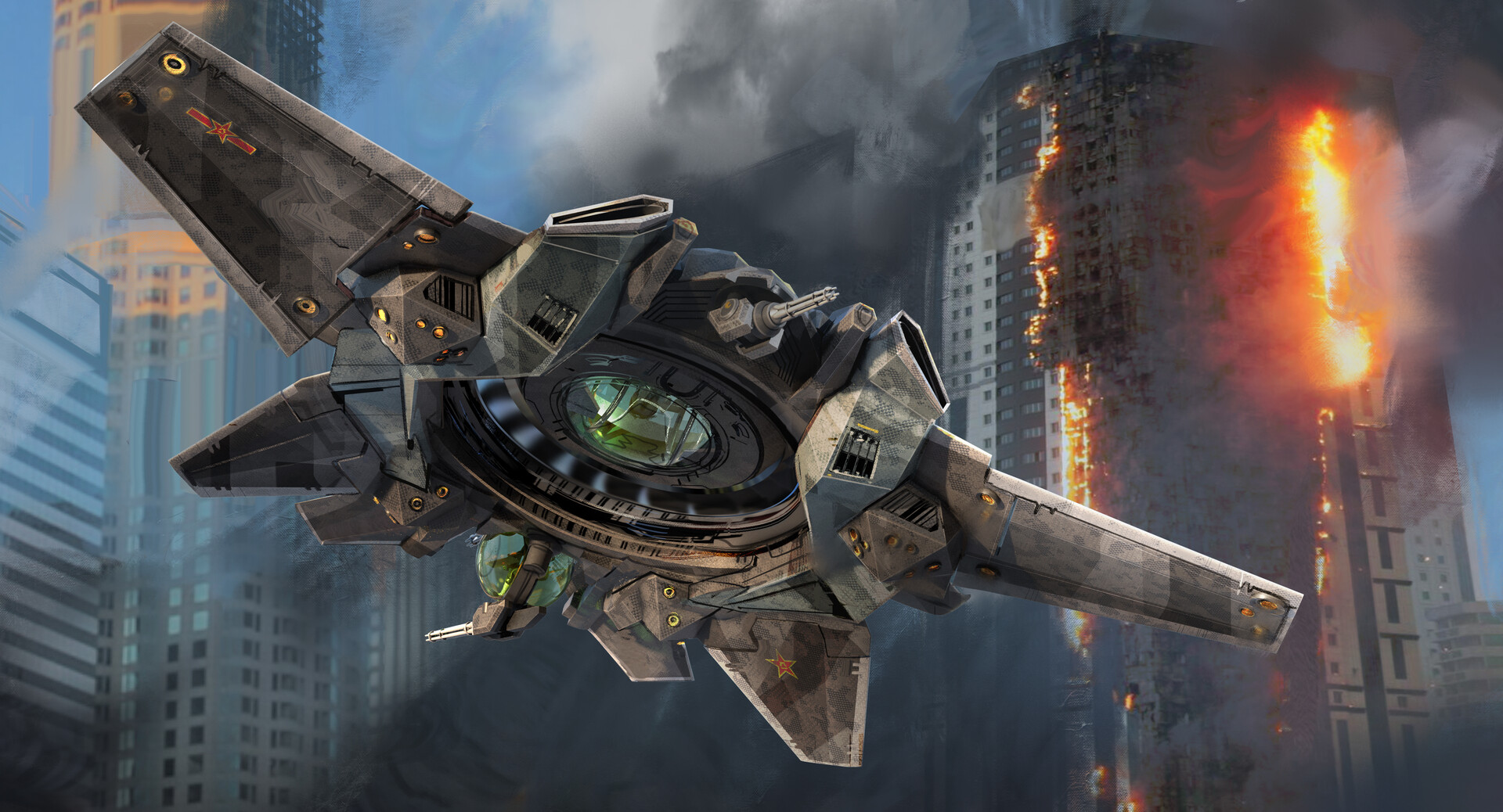 Alex J Cunningham - AV-28 - Shanghai Fortress Concept Work - Alex J Cunningham - AV-28 - Shanghai Fortress Concept Work -