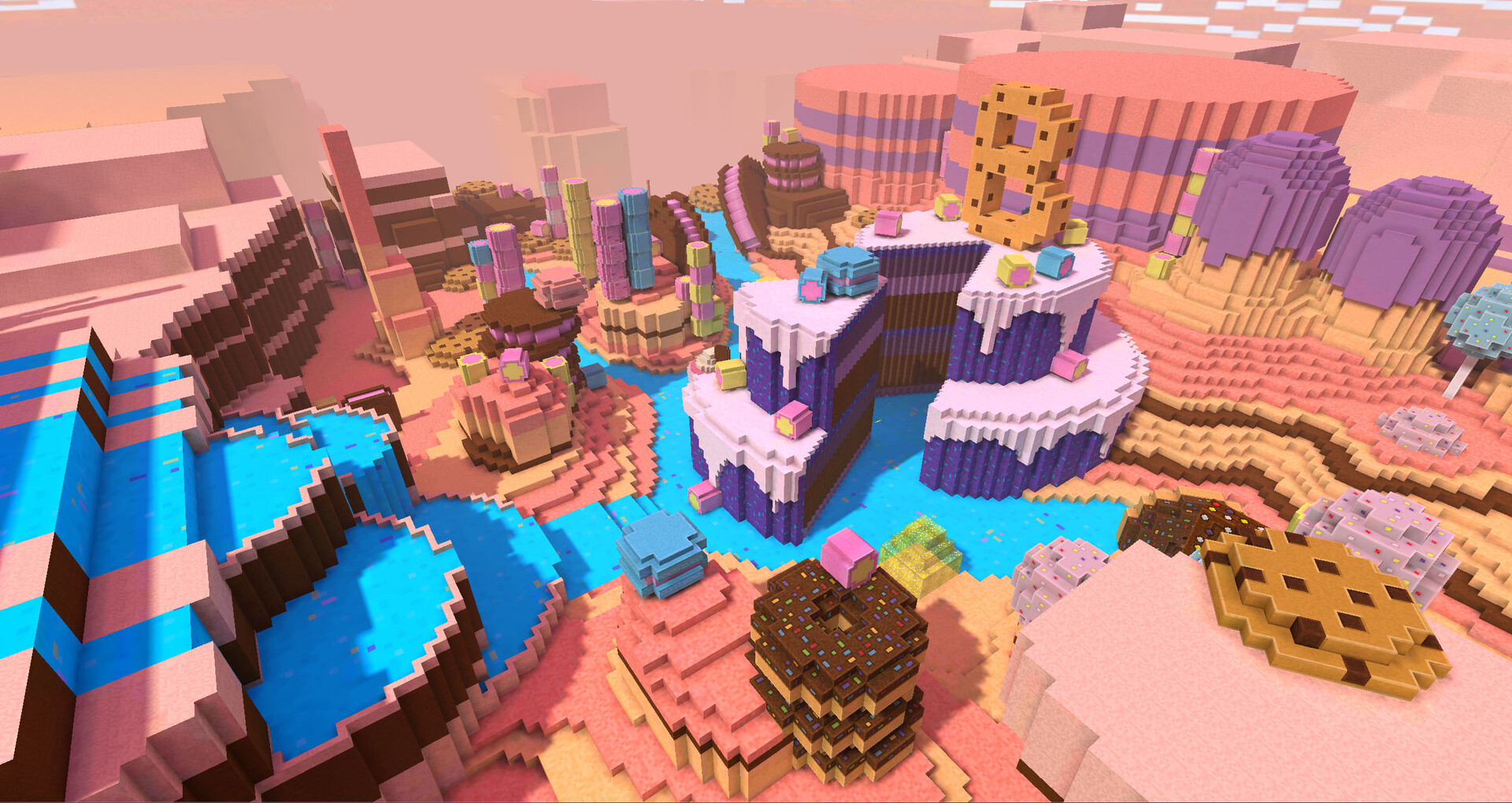 Artstation Pixel Gun 3d Candyland Level Design Alexey Migulev