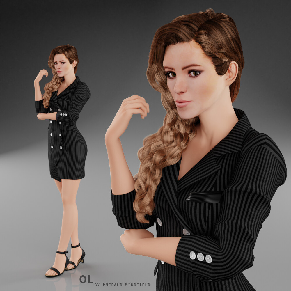 Emerald Windfield Ol Office Lady