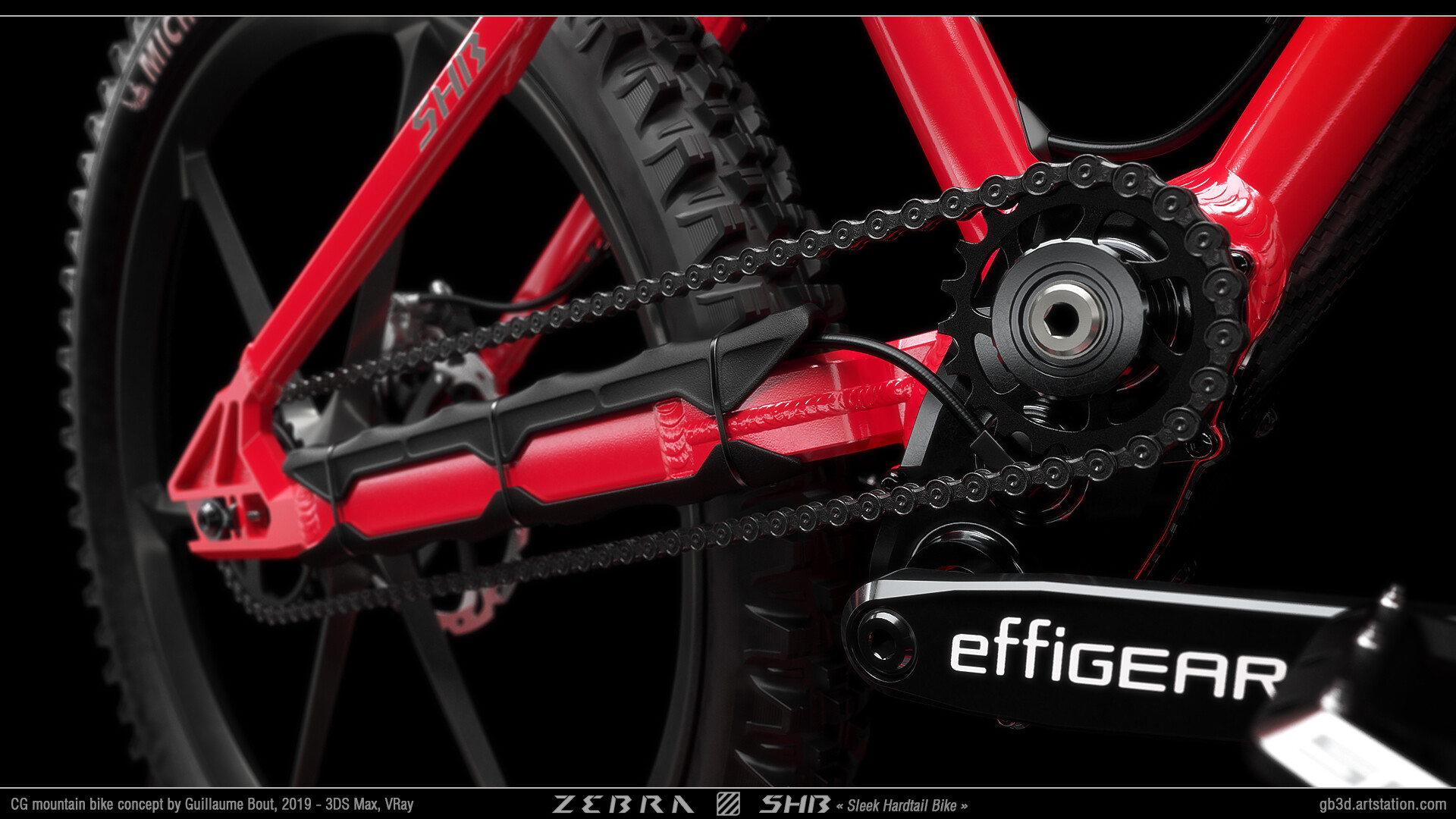 red mtb chain