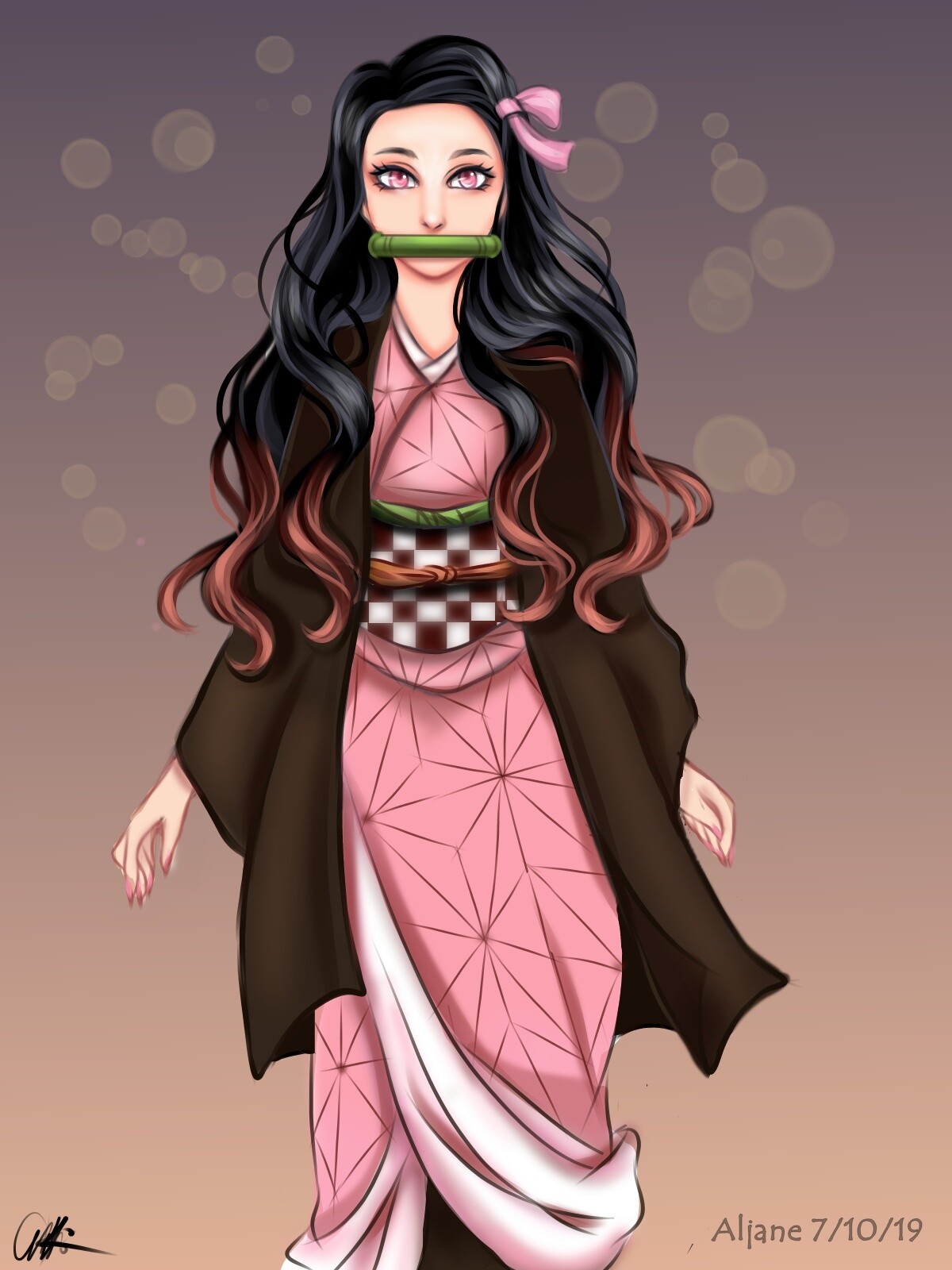 ArtStation - Nezuko Kamado Fanart