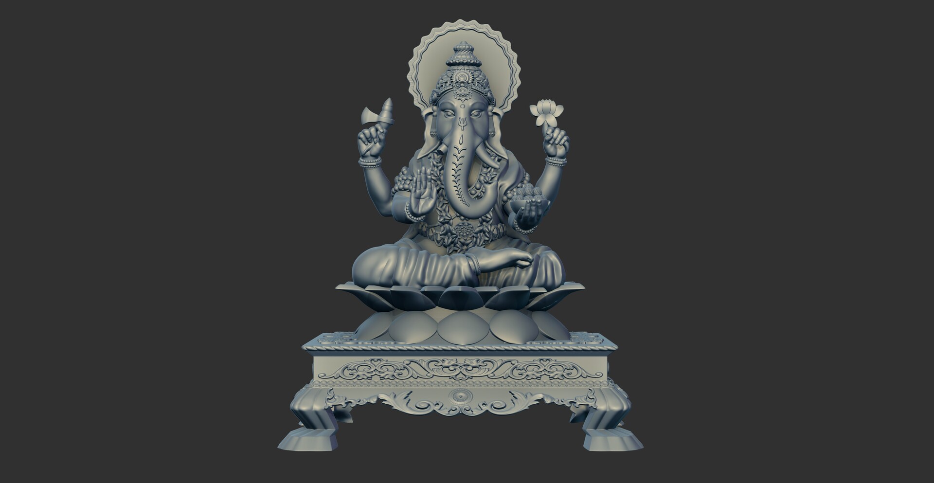 Artstation Lord Ganesh 3d Model Vishnu Sharma According to the devotees, ganesha is the destroyer of selfishness, vanity and pride. lord ganesh 3d model vishnu sharma