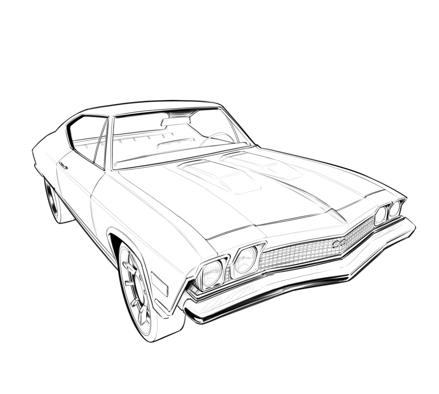 chevelle coloring pages